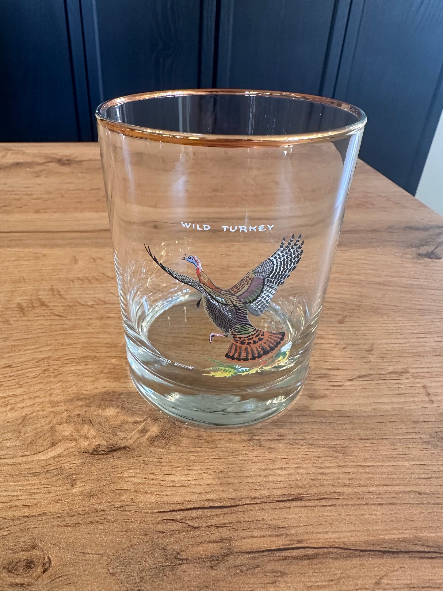 Vintage Ned Smith Game Birds Whiskey Glasses (Set of 5)