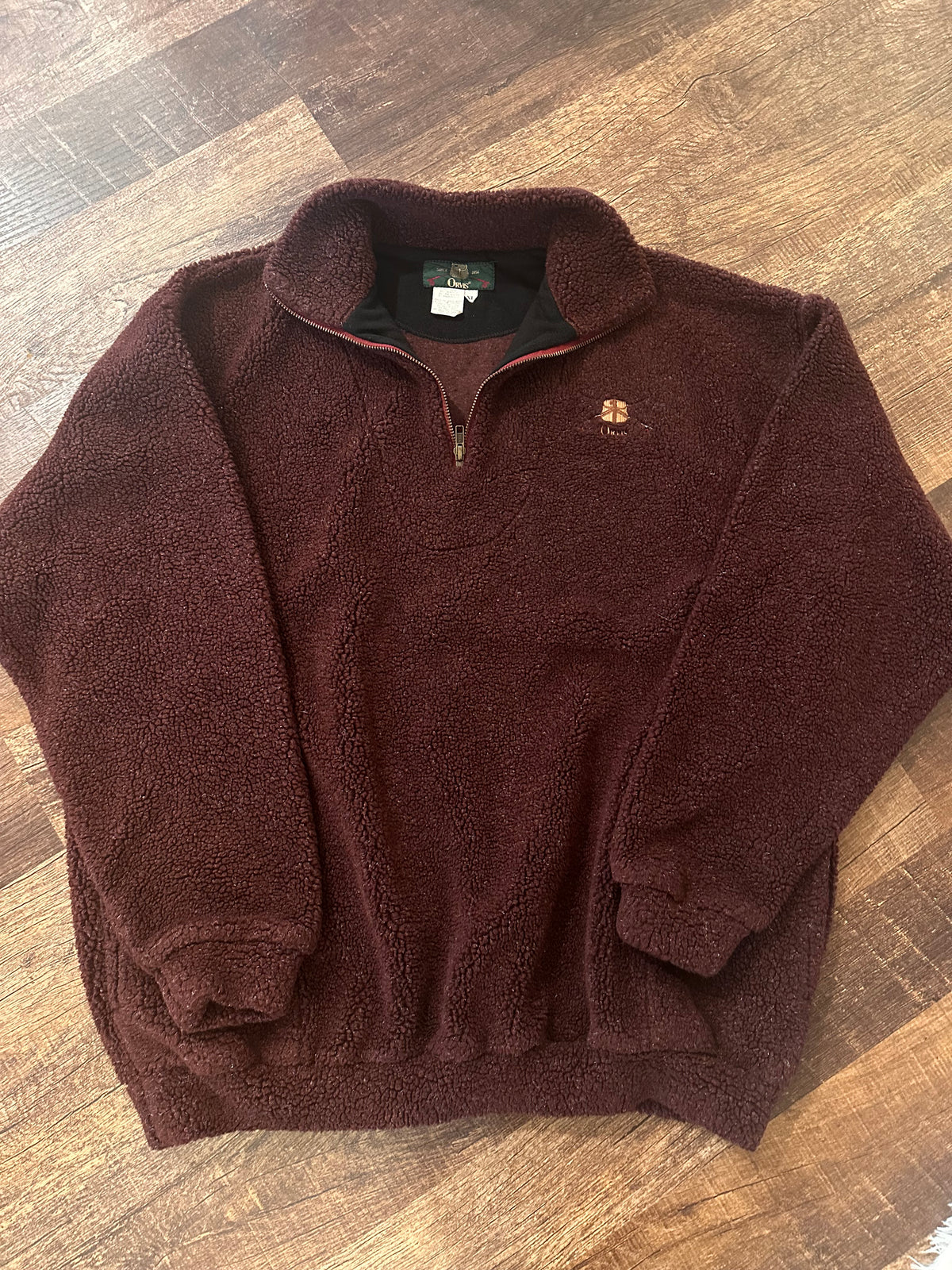 Vintage Orvis Sherpa (XL) Embroidered Creel Logo - Purple