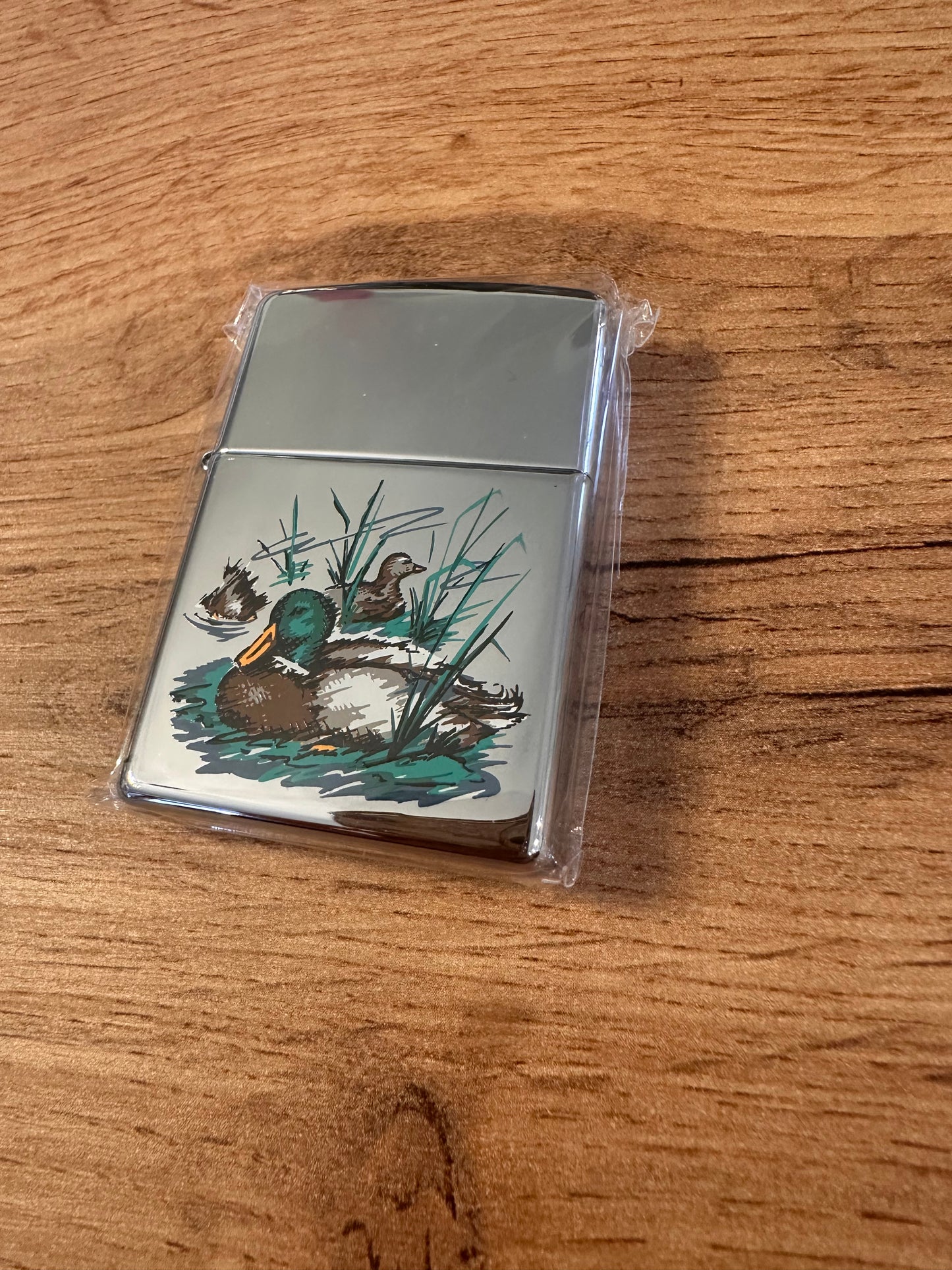 Vintage Zippo Lighter 1996 Mallards NOS Sealed