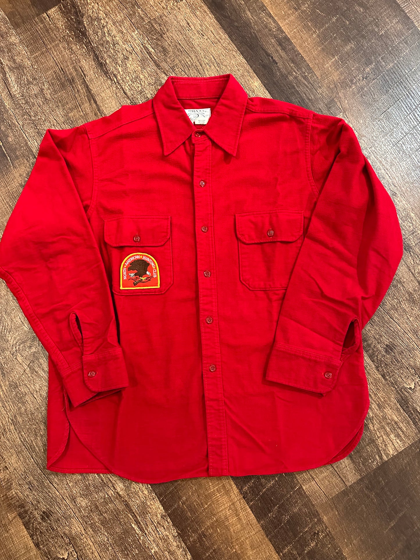 Vintage Orvis Chamois (XL) North American Hunting Patch - Red
