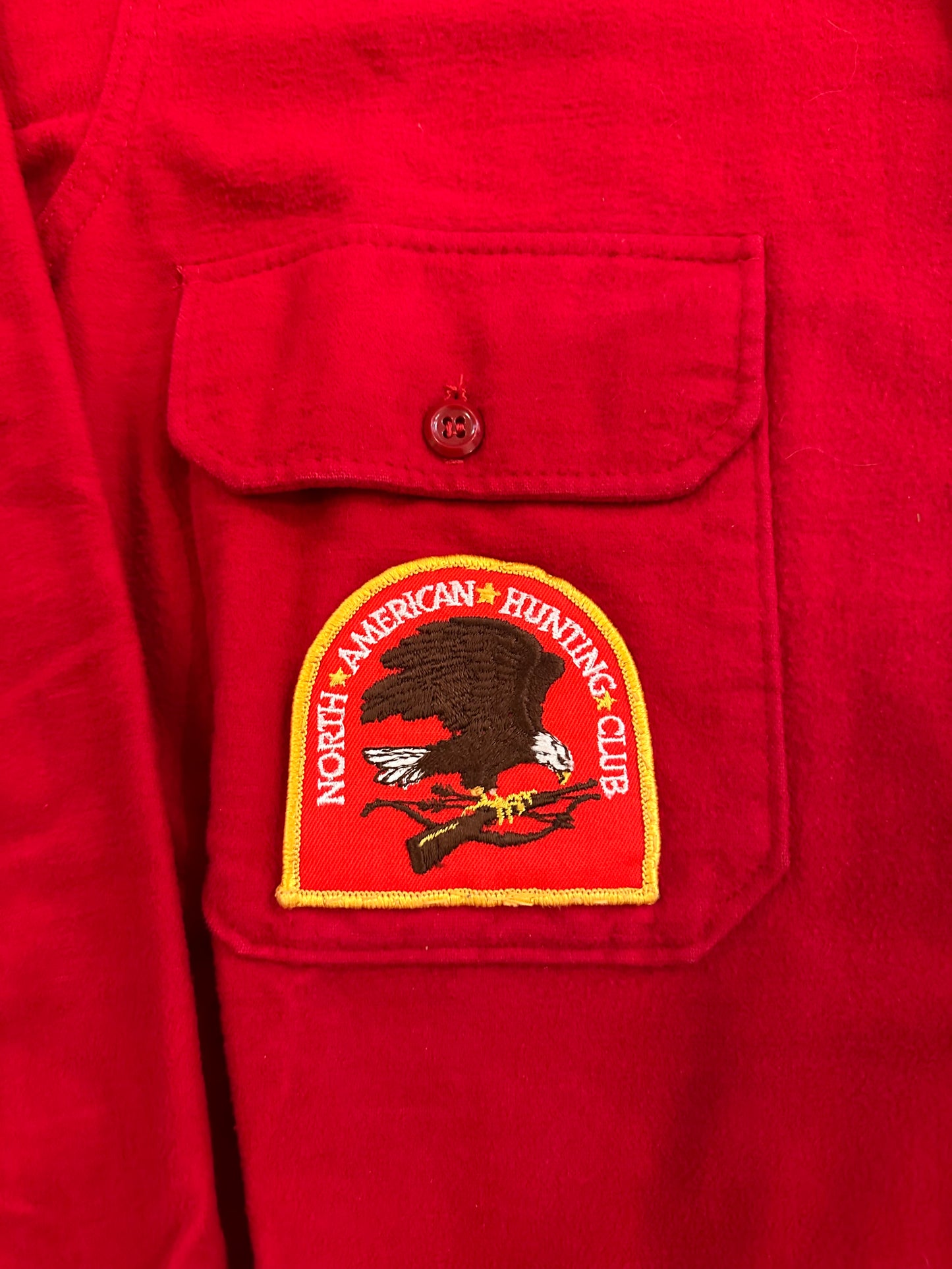 Vintage Orvis Chamois (XL) North American Hunting Patch - Red