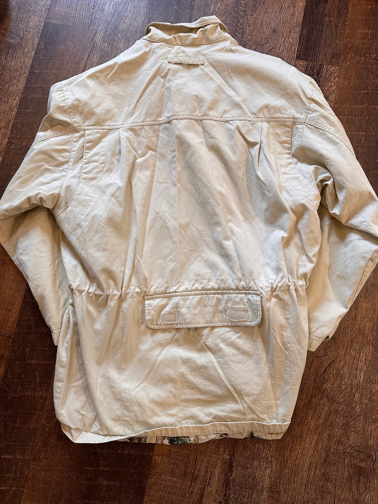 Vintage Woolrich Utility Trench (XL) Fly Fishing Lining - Cream