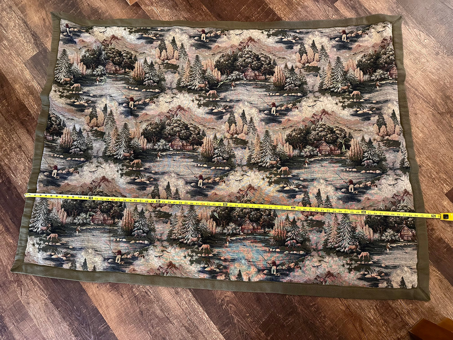 Vintage Outdoors Fisherman Tapestry Blanket