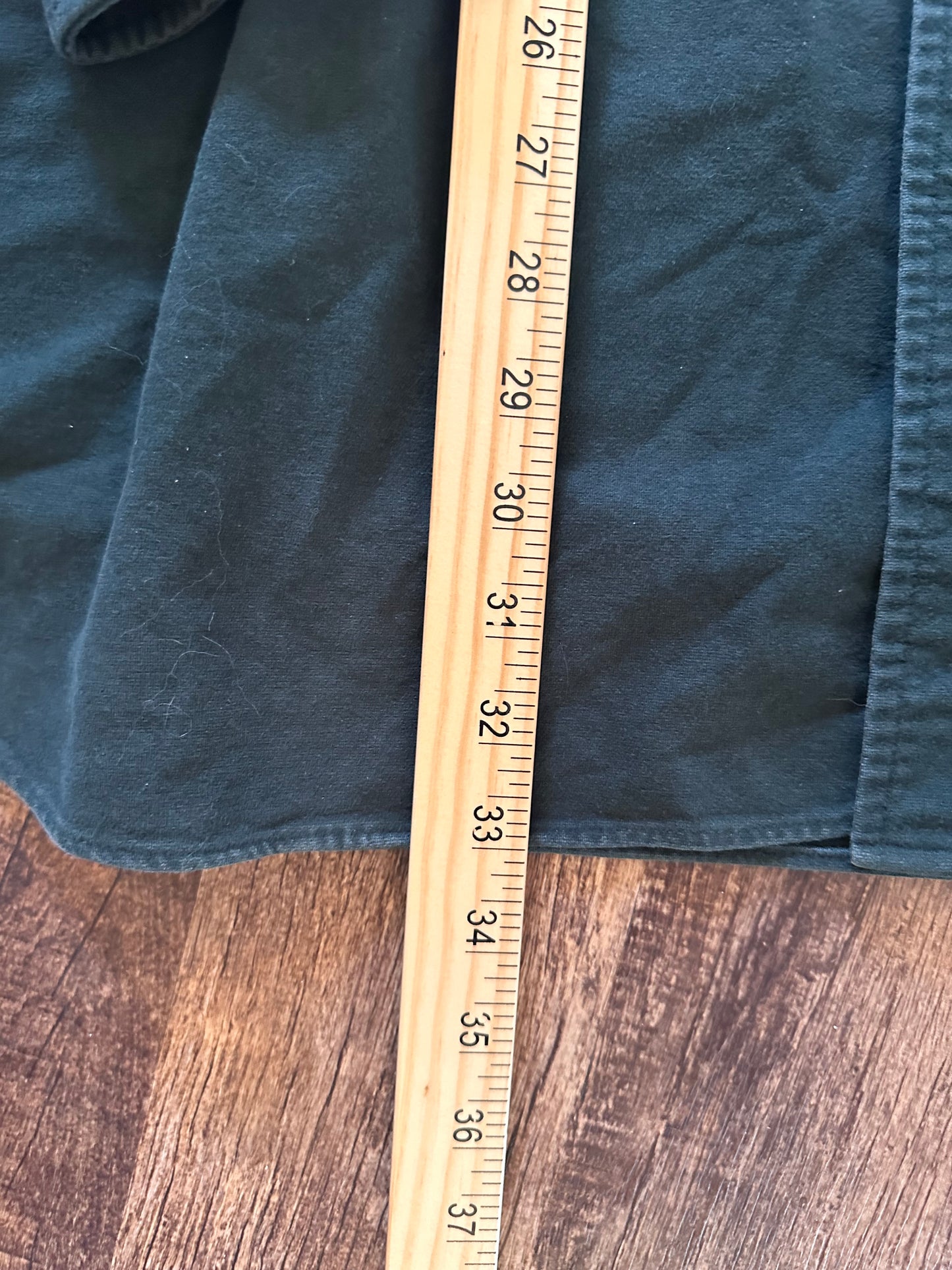 Vintage L.L. Bean Chamois (16.5) Embroidered Deer Logo - Green