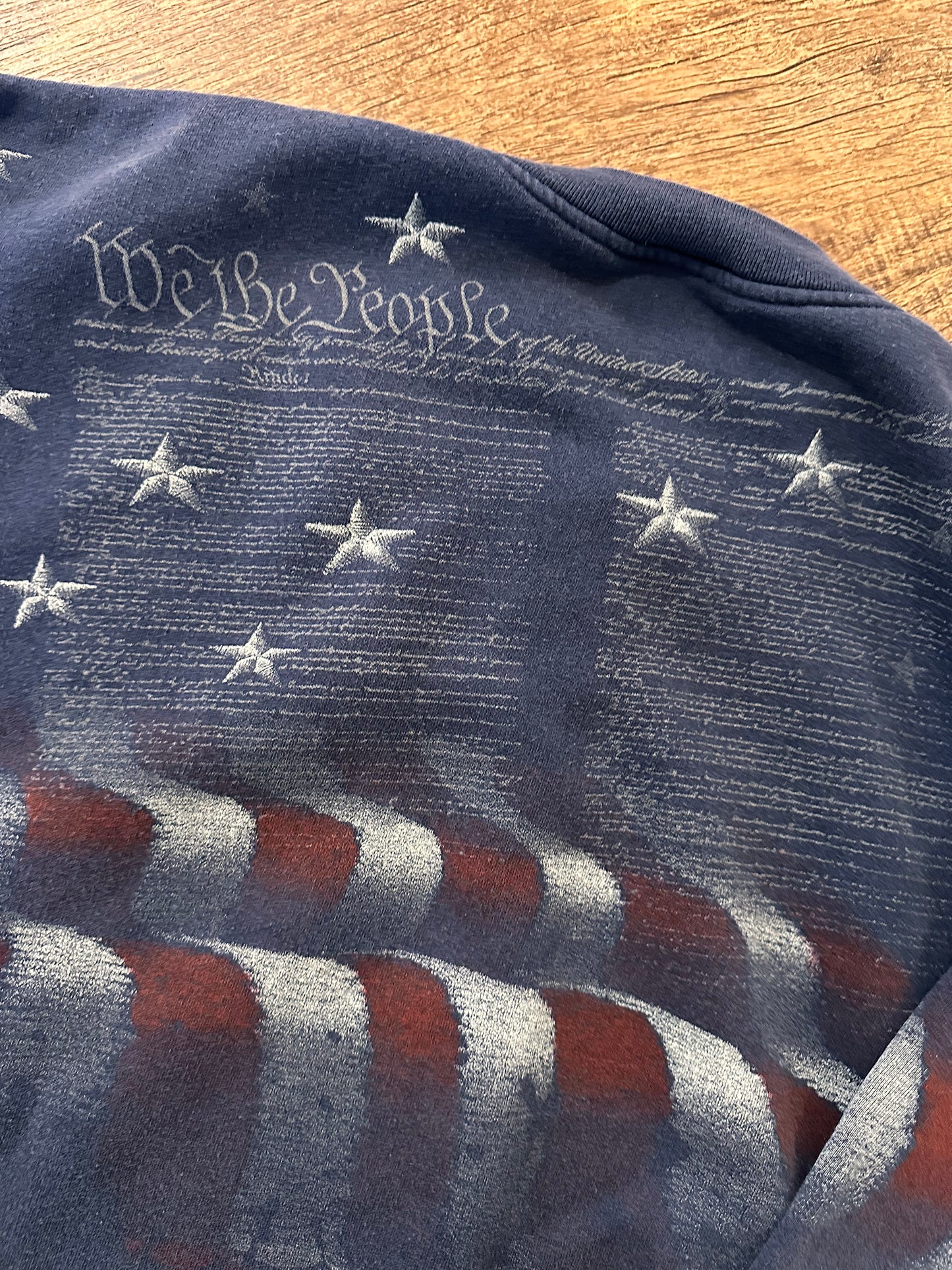 Vintage Artisans Henley Crewneck (L) America