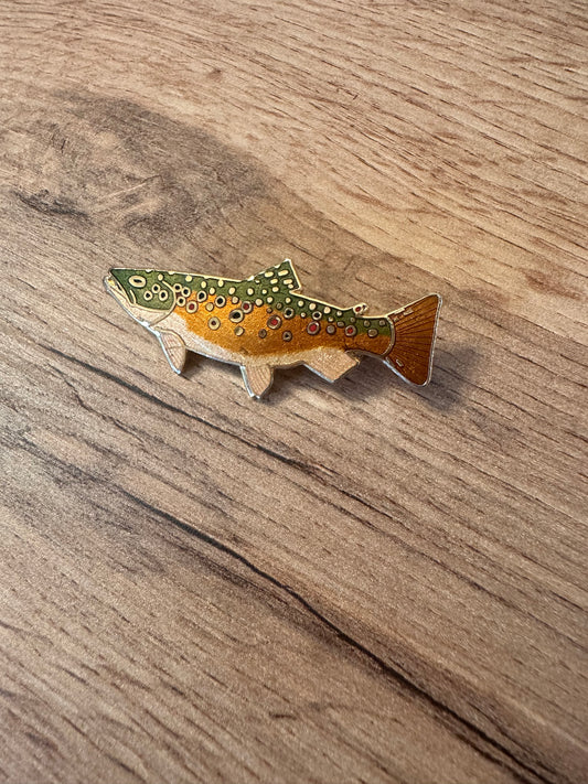 Vintage WM Spears 1988 Trout Enamel Pin