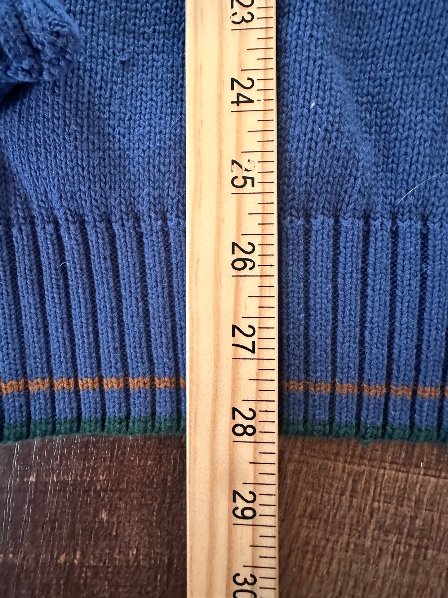 VTG Hathaway Intarsia Sweater (XL) Fly Fishing Scene