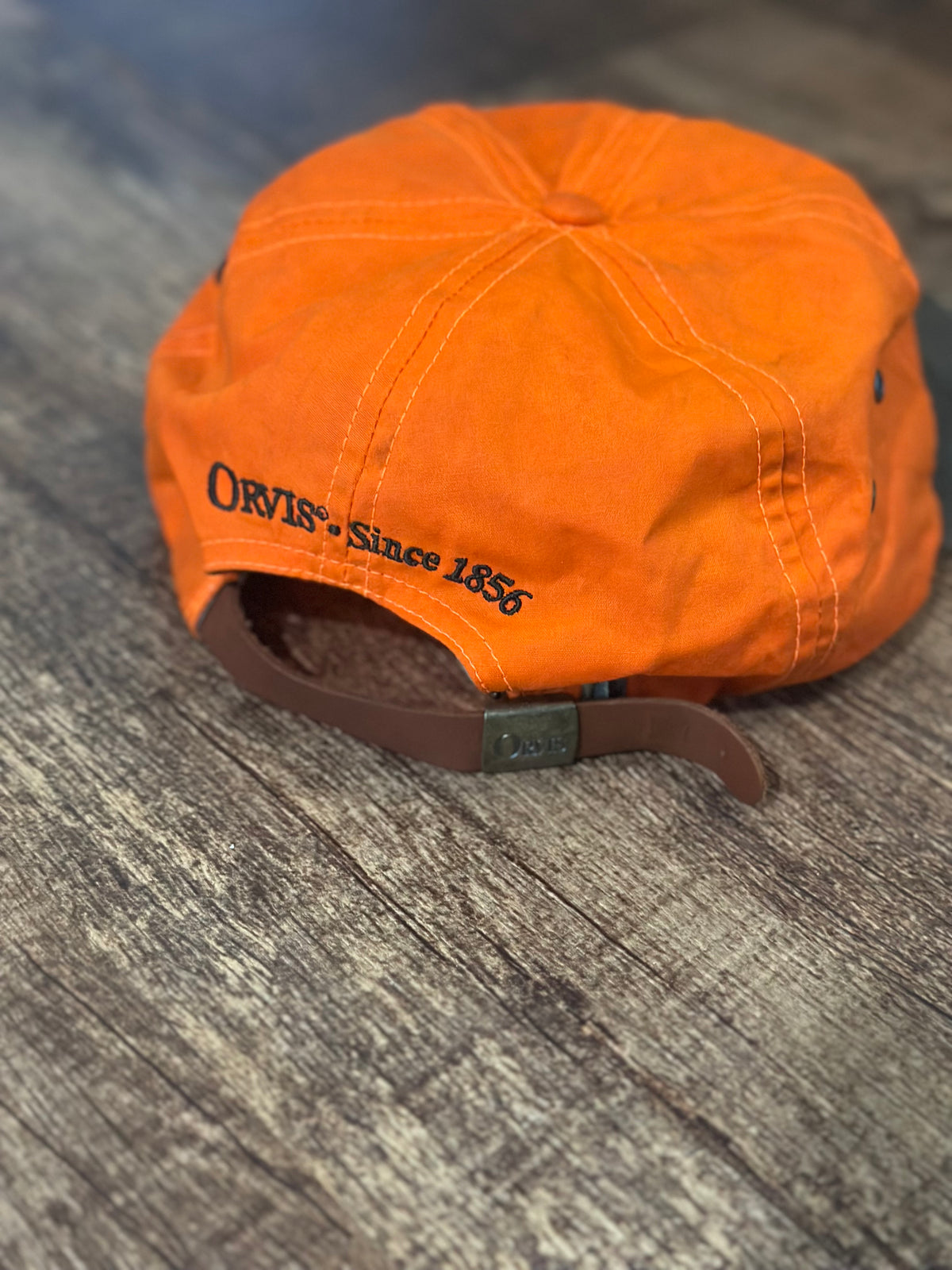 Vintage Orvis Waxed Cap Hunter Orange