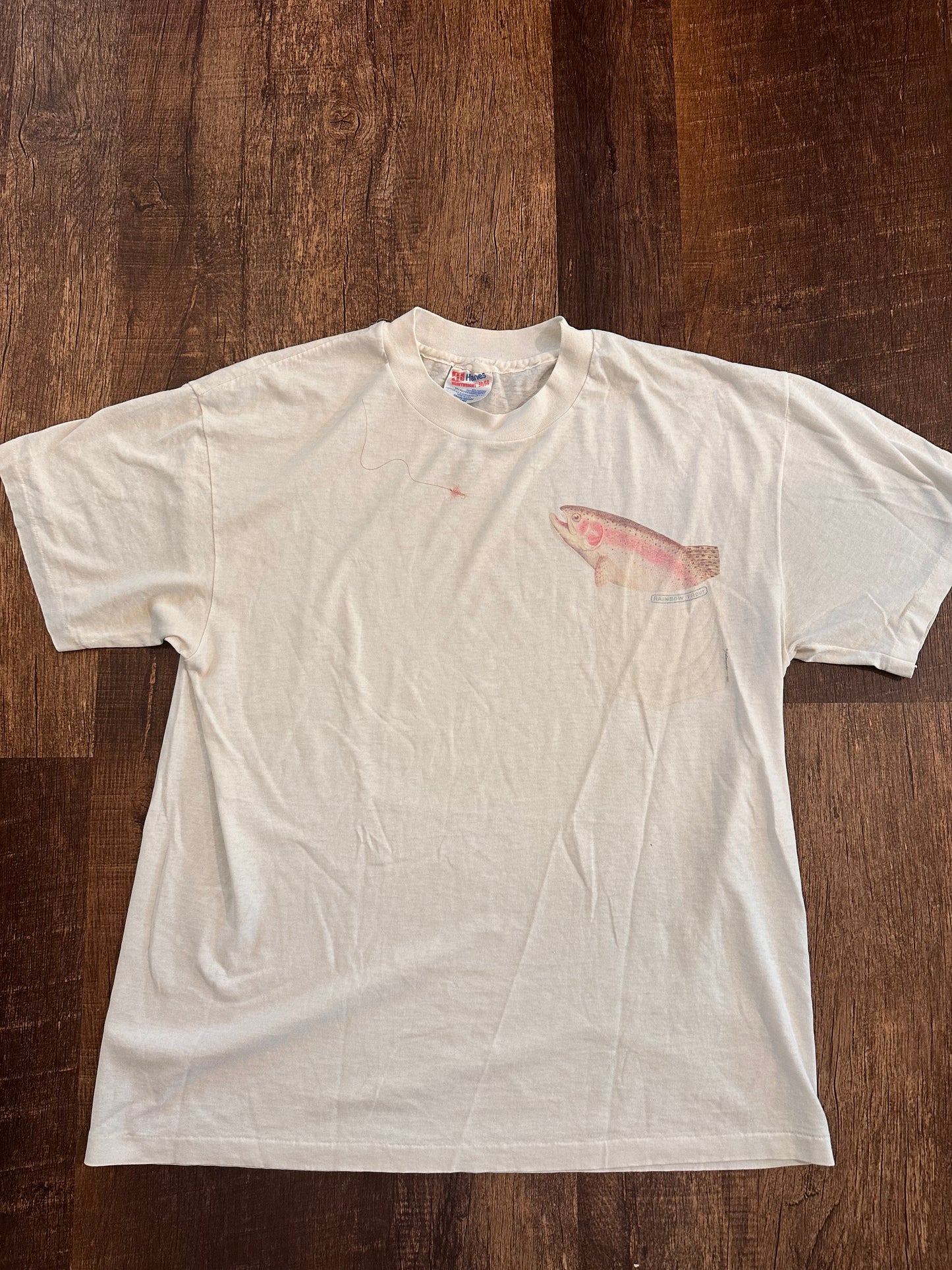Vintage Hanes Trout Pocket T (L)