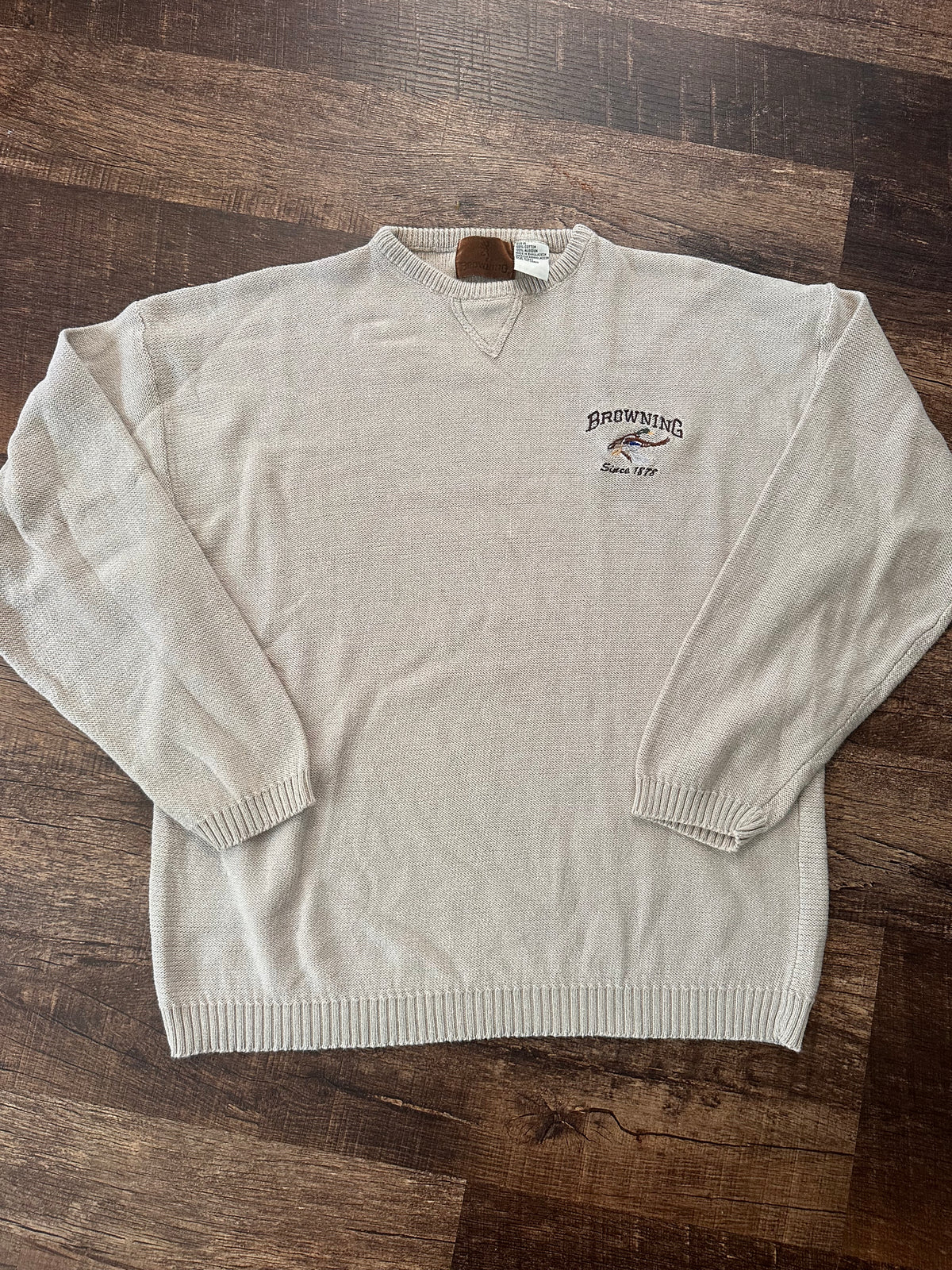 Vintage Browning Sweater (XL) Embroidered Duck
