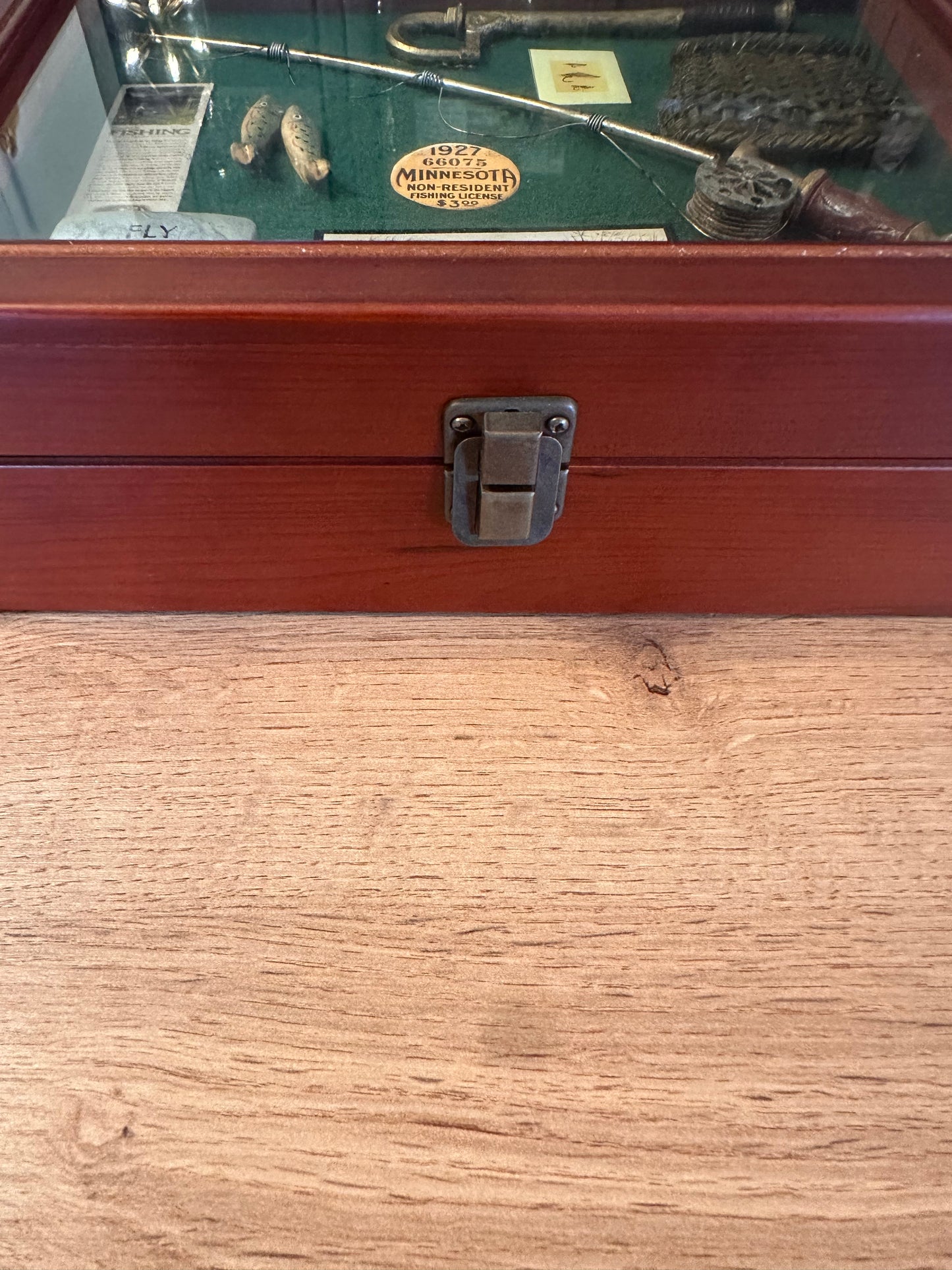 Vintage Fly Fishing Shadow Storage Box