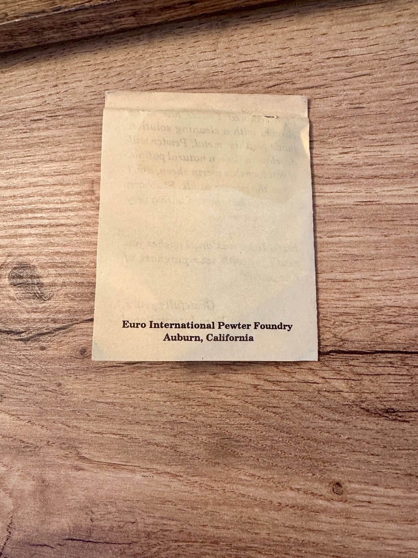 Vintage Pewter Relief Art Plate Mounted on Wood Frame - Fly Fishing Scene