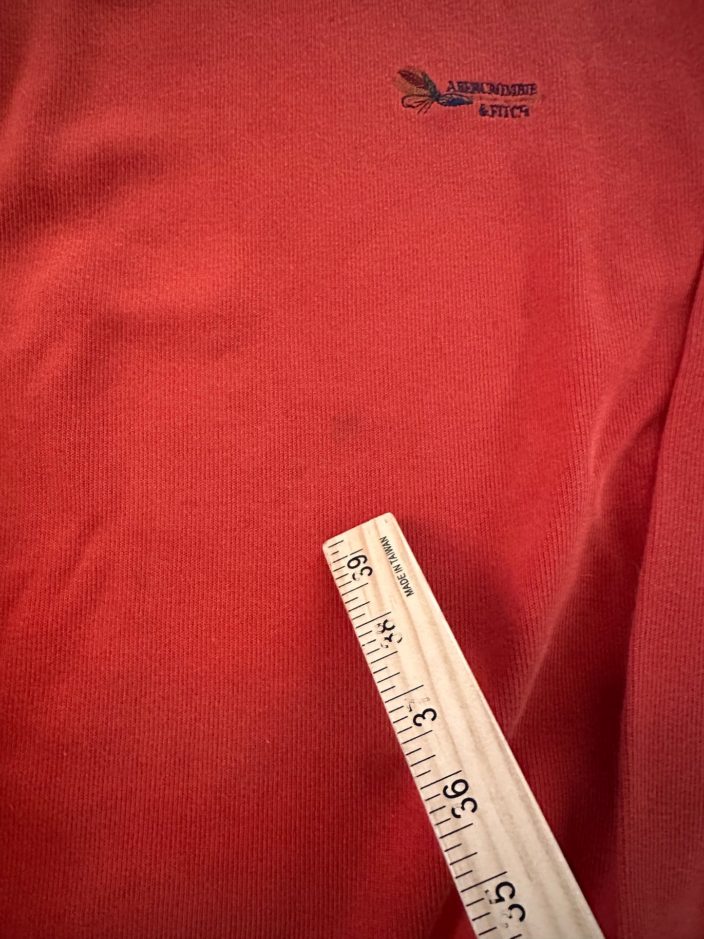 Vintage Abercrombie & Fitch Crewneck (L) Embroidered Fly Logo - Orange