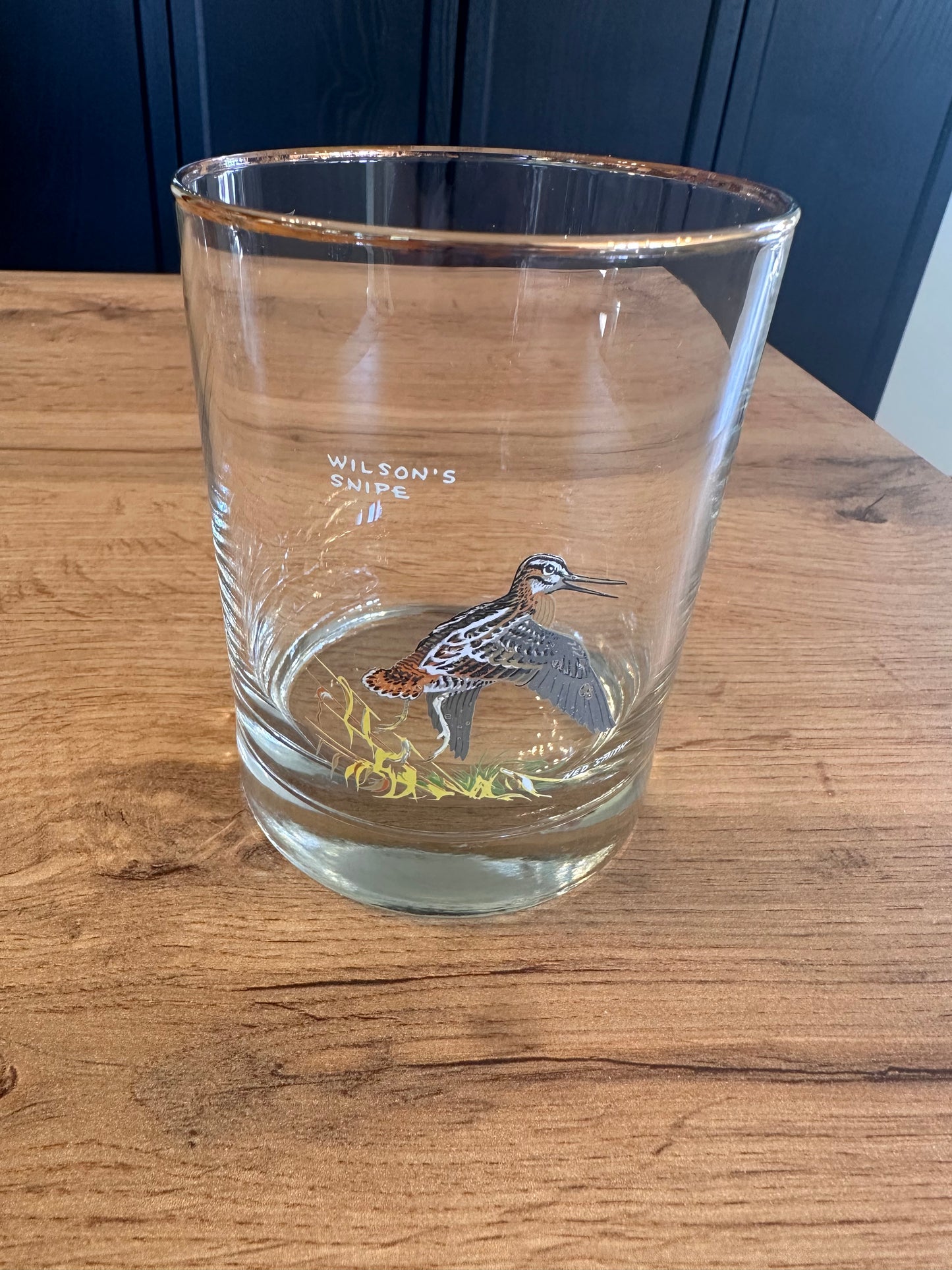 Vintage Ned Smith Game Birds Whiskey Glasses (Set of 5)