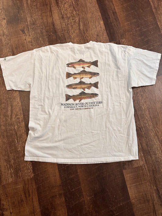 Vintage Orvis Tshirt (XXL) Madison River - White