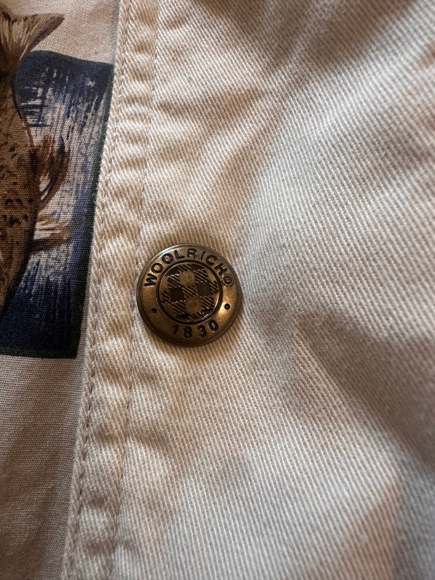Vintage Woolrich Utility Trench (XL) Fly Fishing Lining - Cream