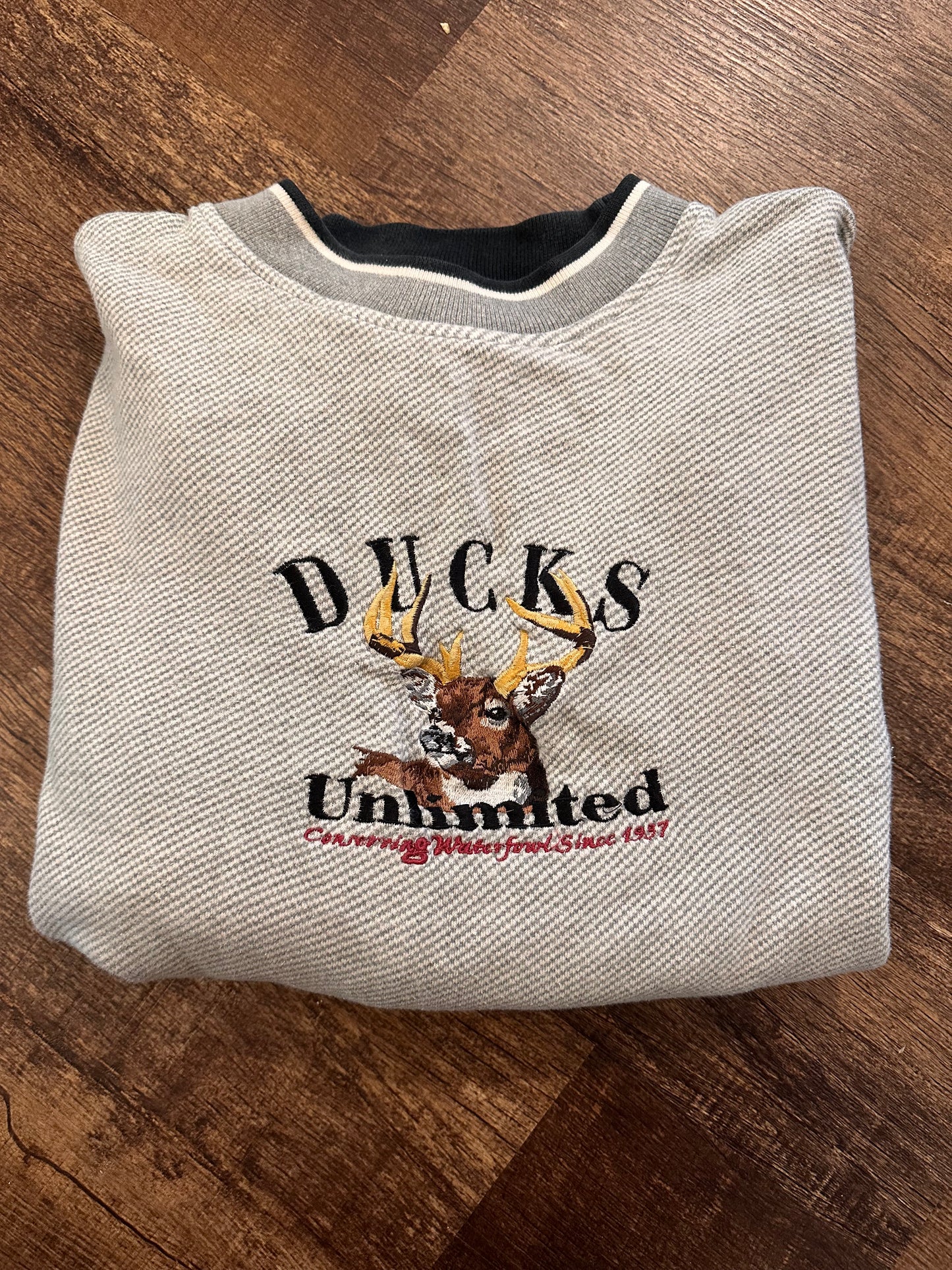 Vintage Ducks Unlimited Crewneck (M) Embroidered Buck