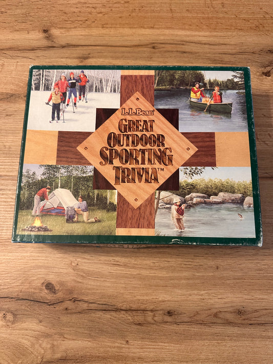 Vintage 1989 L.L. Bean Great Outdoor Sporting Trivia Board Game