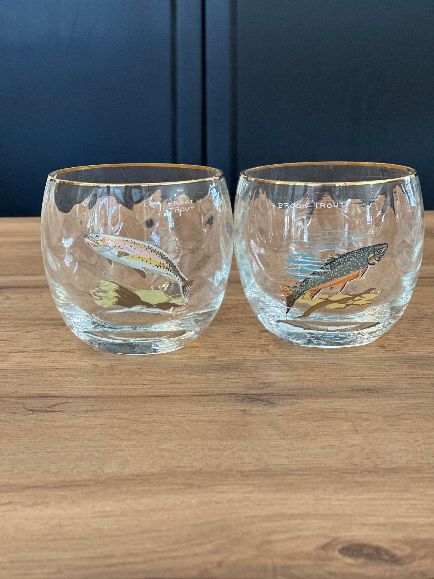RARE🥃 Vintage Ned Smith Low Ball Whiskey Glasses (Set of 4)