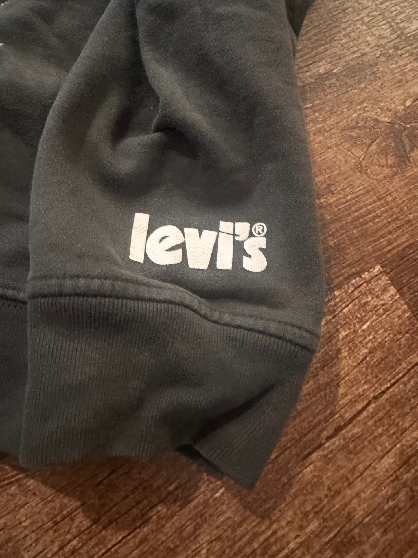 Vintage 90s Levi’s Henley Crewneck (L) Trout Nature Scene