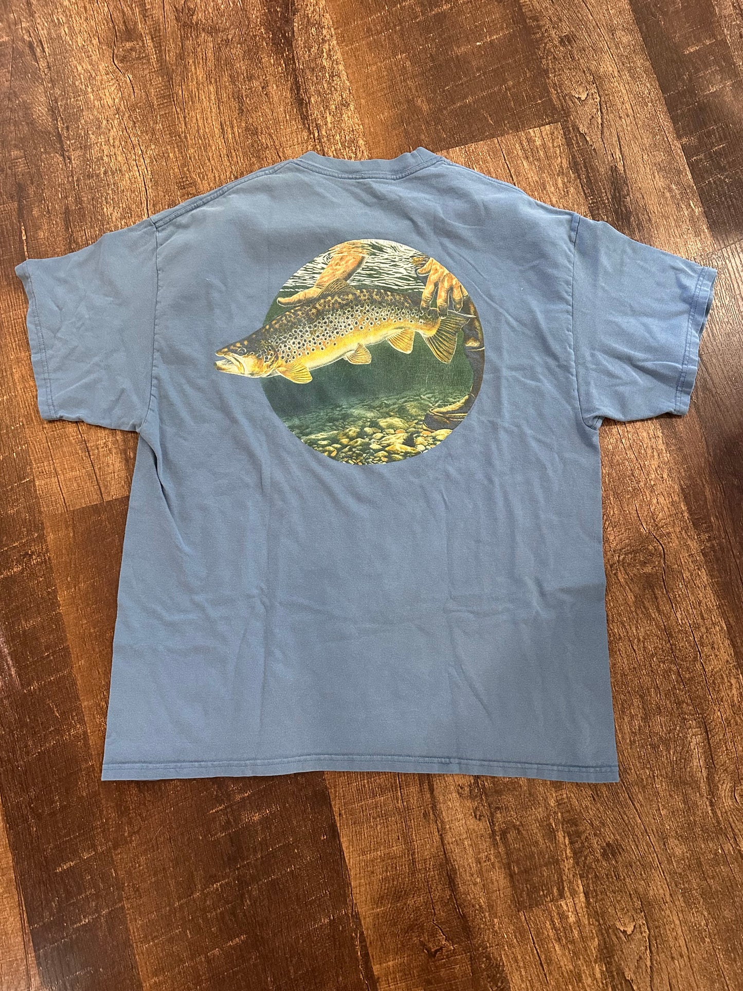 Vintage Al Agnew Tshirt (XL) Brown Trout