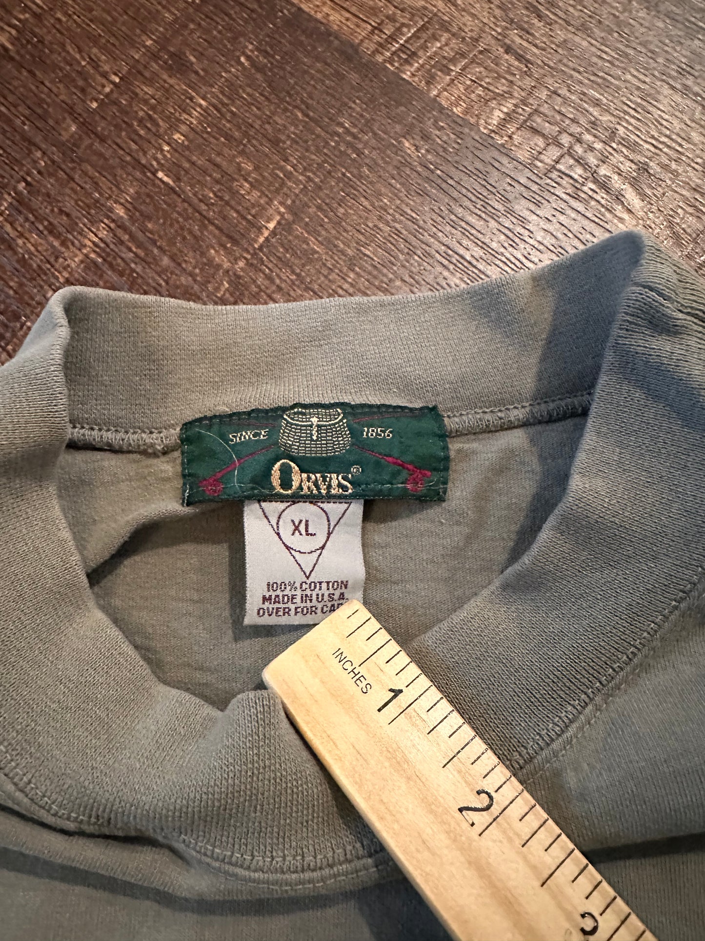 Vintage Orvis Long Sleeve (XL) Embroidered Trout and Rod