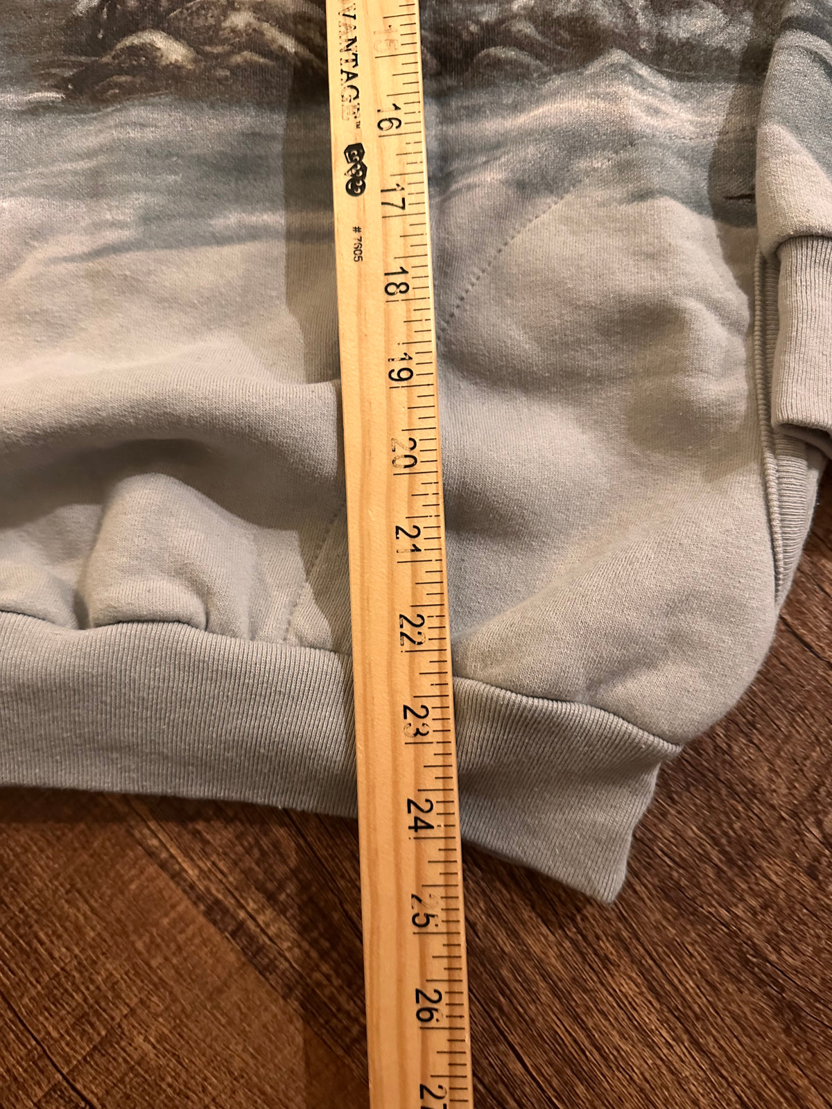 Vintage Artisans Henley Crewneck (M) Eagle and Bears Wraparound Graphic