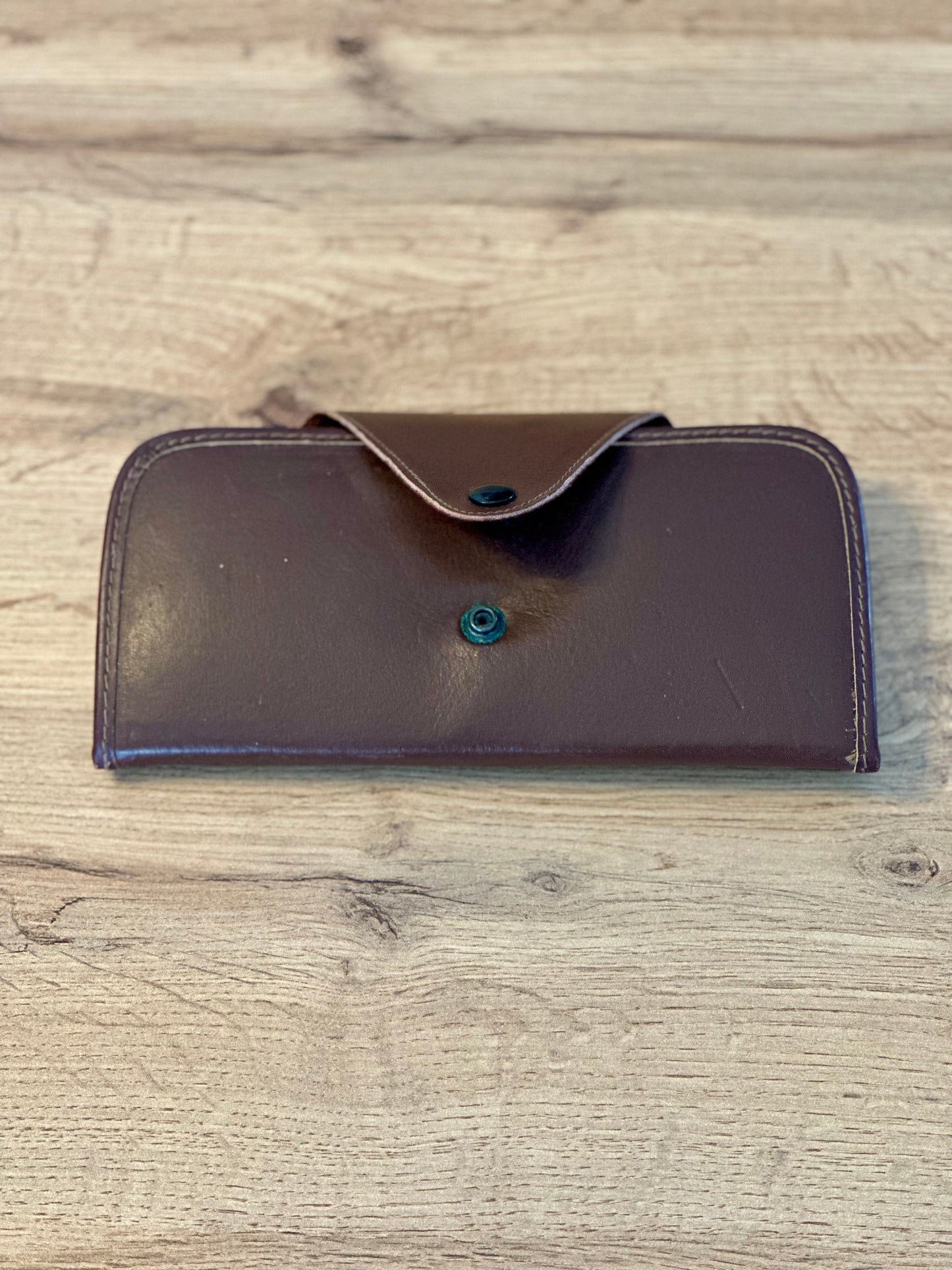 Vintage 1930s/1940s LL Bean Leather Fly Wallet