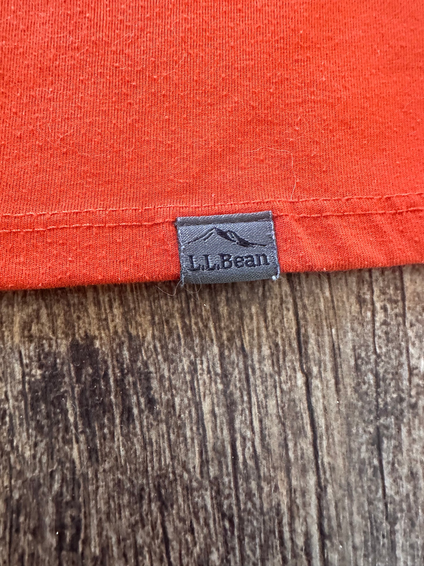 L.L. Bean T (S) Orange