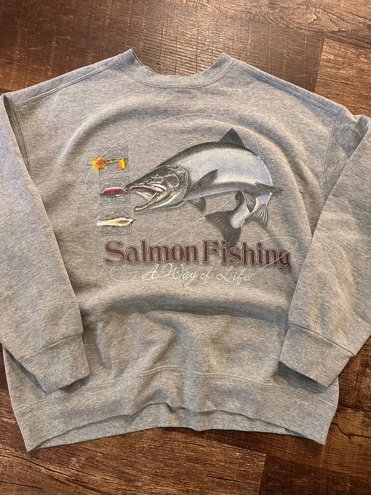 Vintage Salmon Fishing Crewneck (XL)