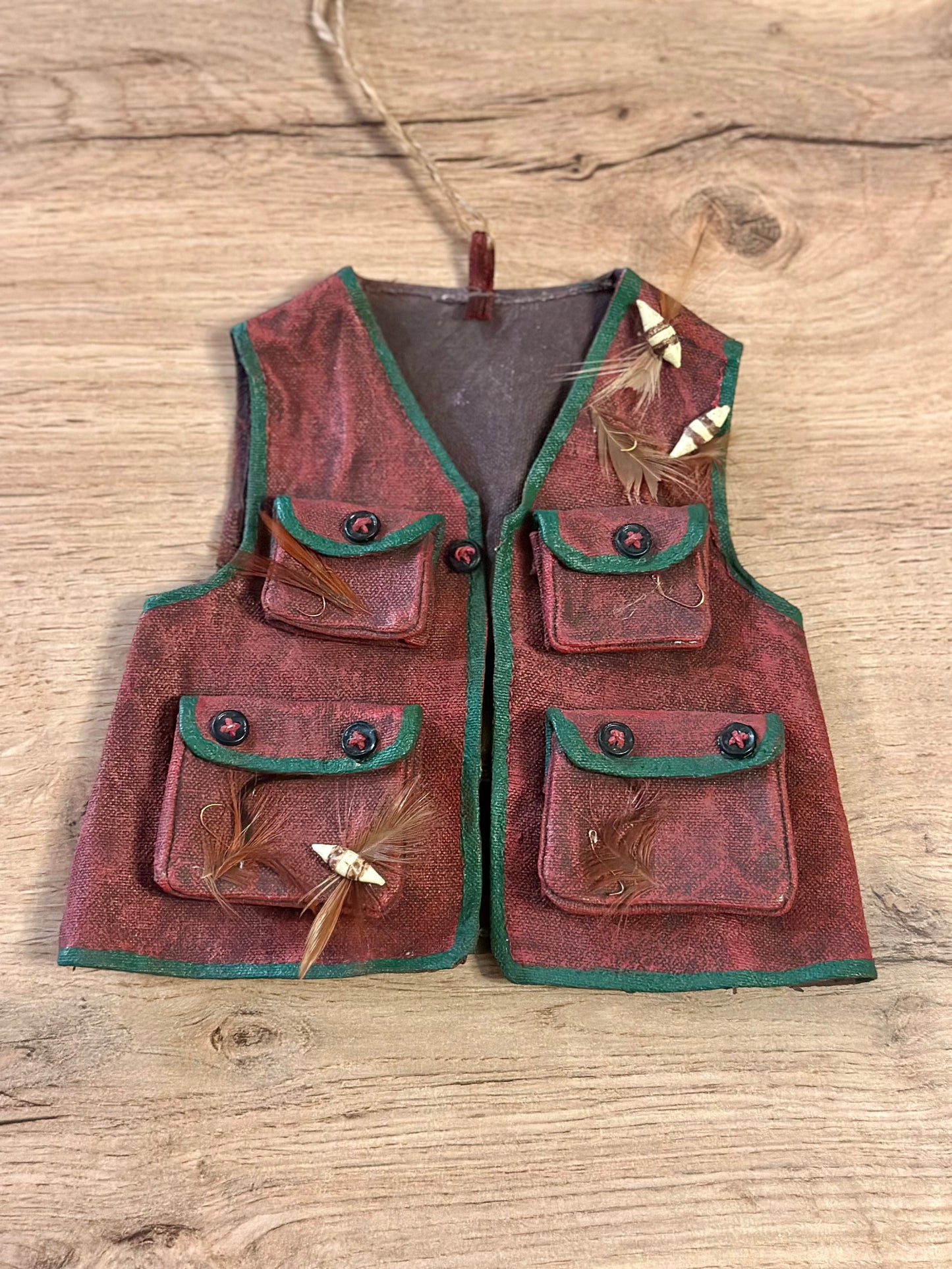 Vintage Fly Vest Ornament