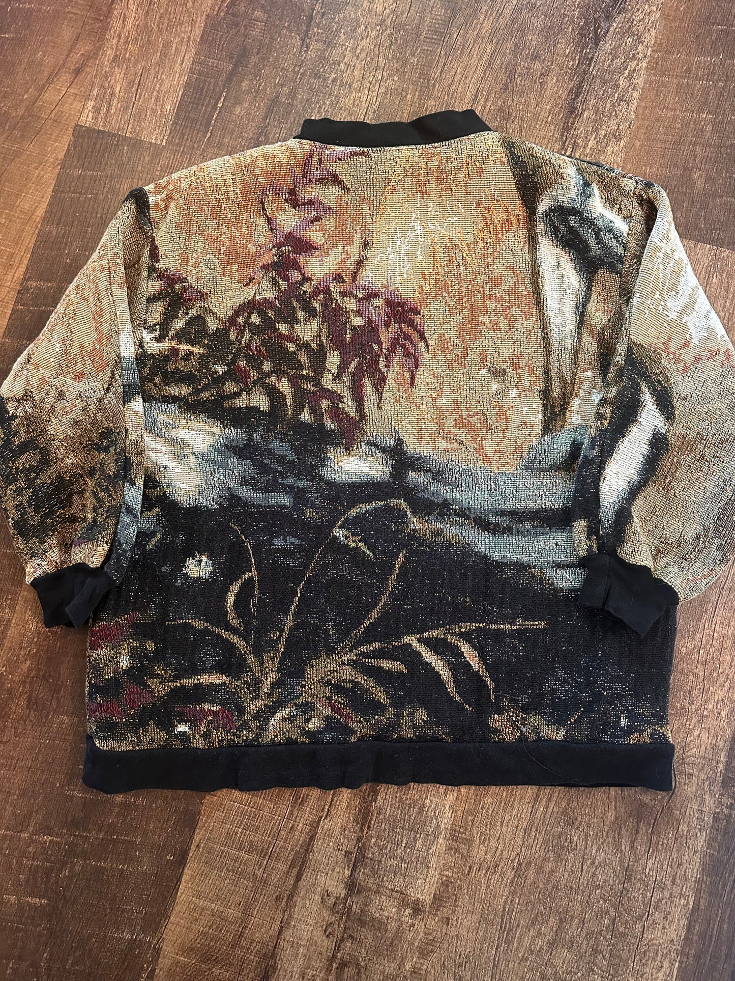 Vintage Rare Sugar Street Tapestry Sweater (OS) Deer Buck