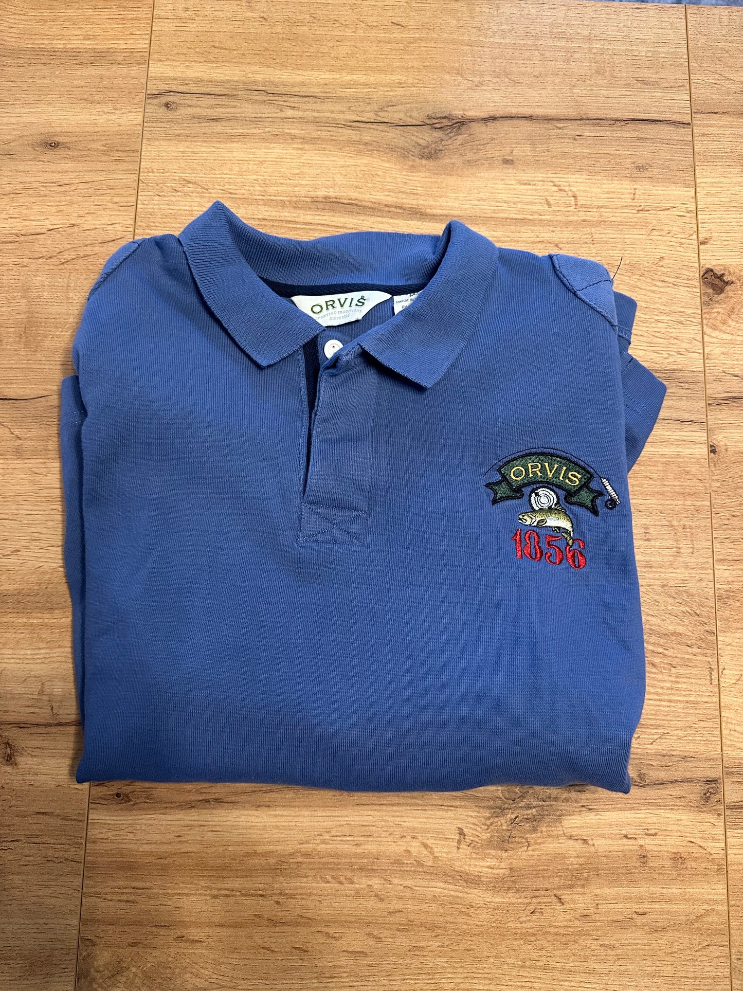 Vintage Orvis Rugby Polo (M) Embroidered Logo and Elbow Patches