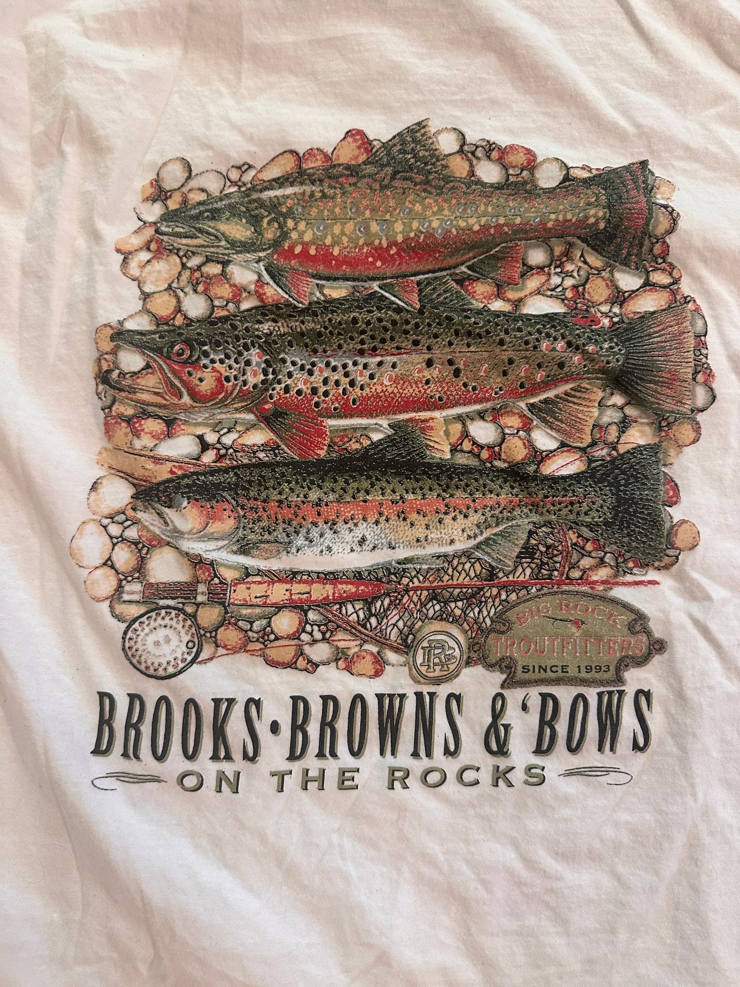 Vintage Brooks Browns and Bows on the Rocks T (XXL)