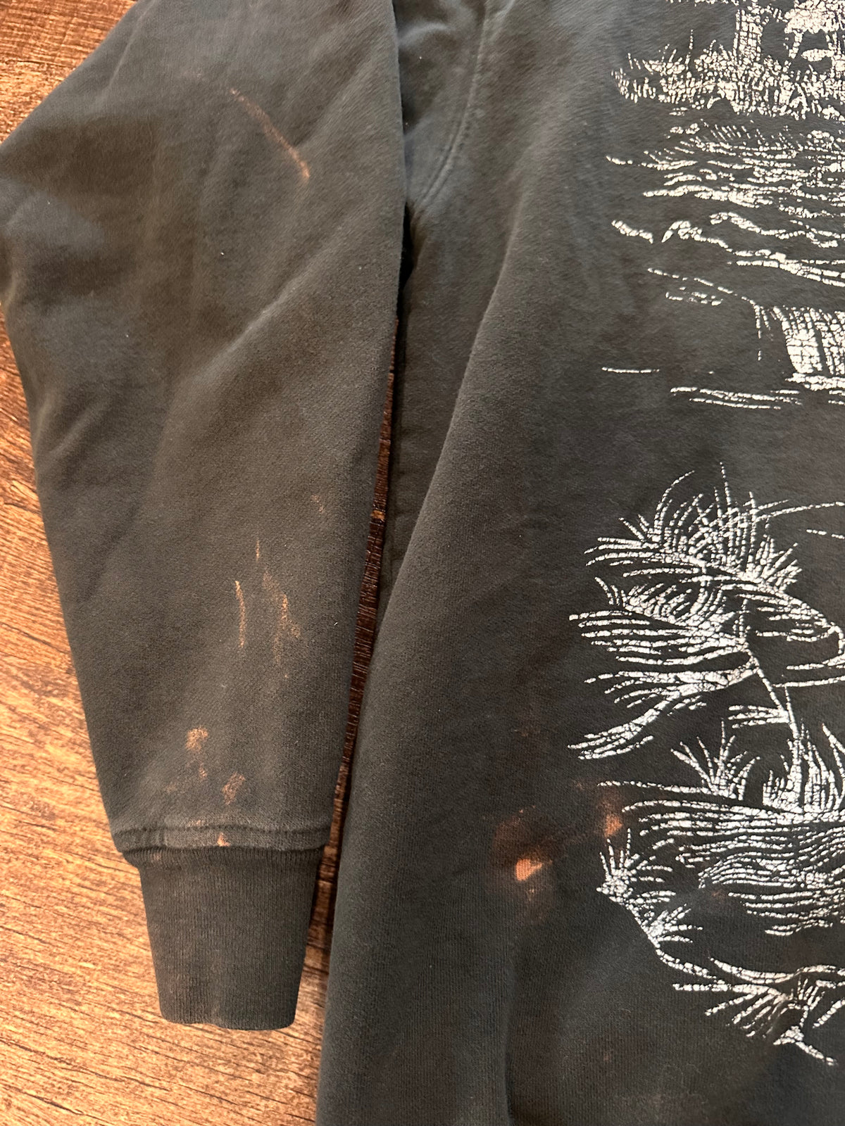 Levi’s Henley Crewneck Trout Graphic Scene (L)
