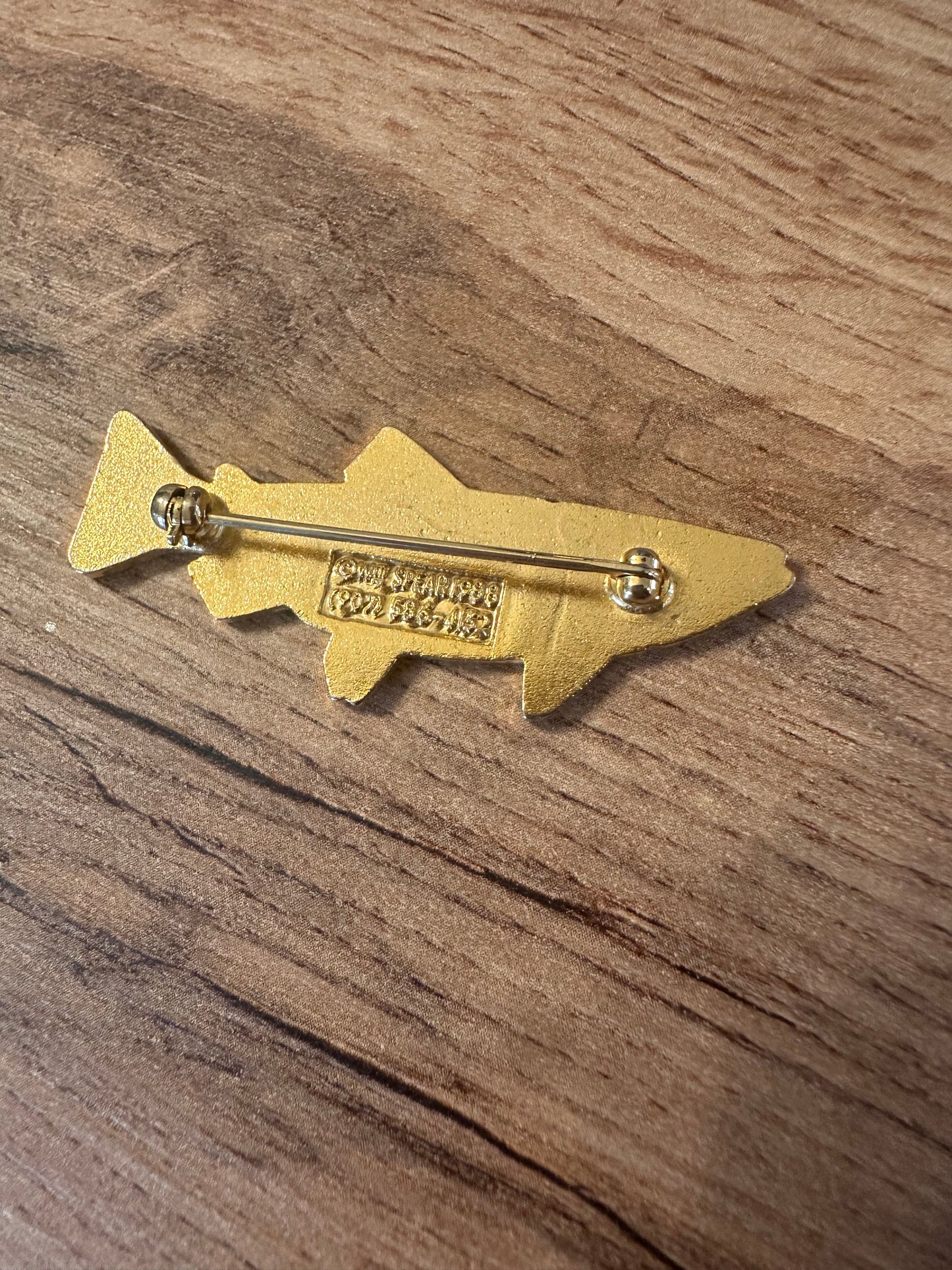 Vintage WM Spears 1988 Trout Enamel Pin