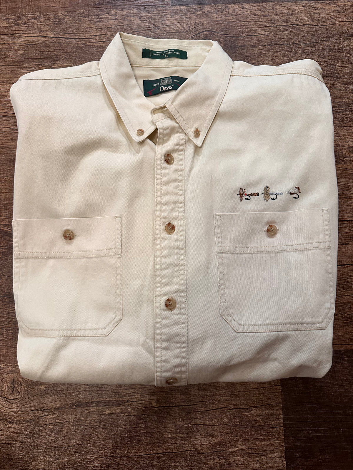 Vintage Orvis Button Down (XL) Cream