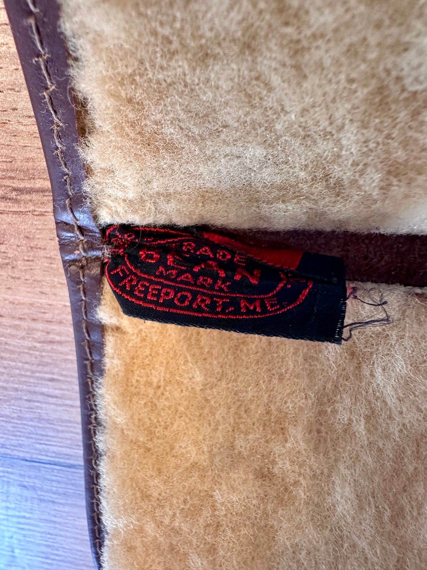 Vintage 1930s/1940s LL Bean Leather Fly Wallet