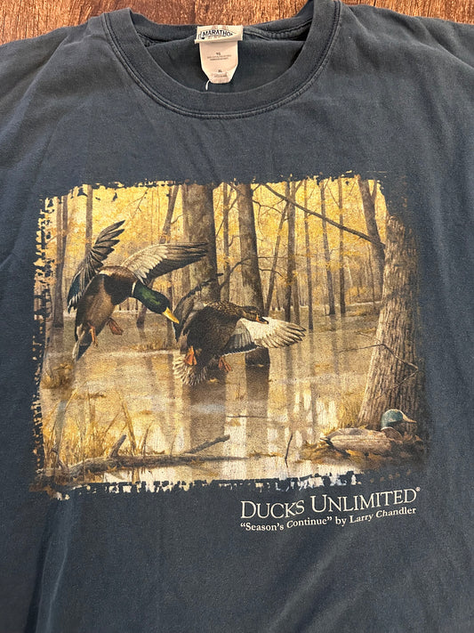 VTG Ducks Unlimited T (XL) Seasons Continue - Blue