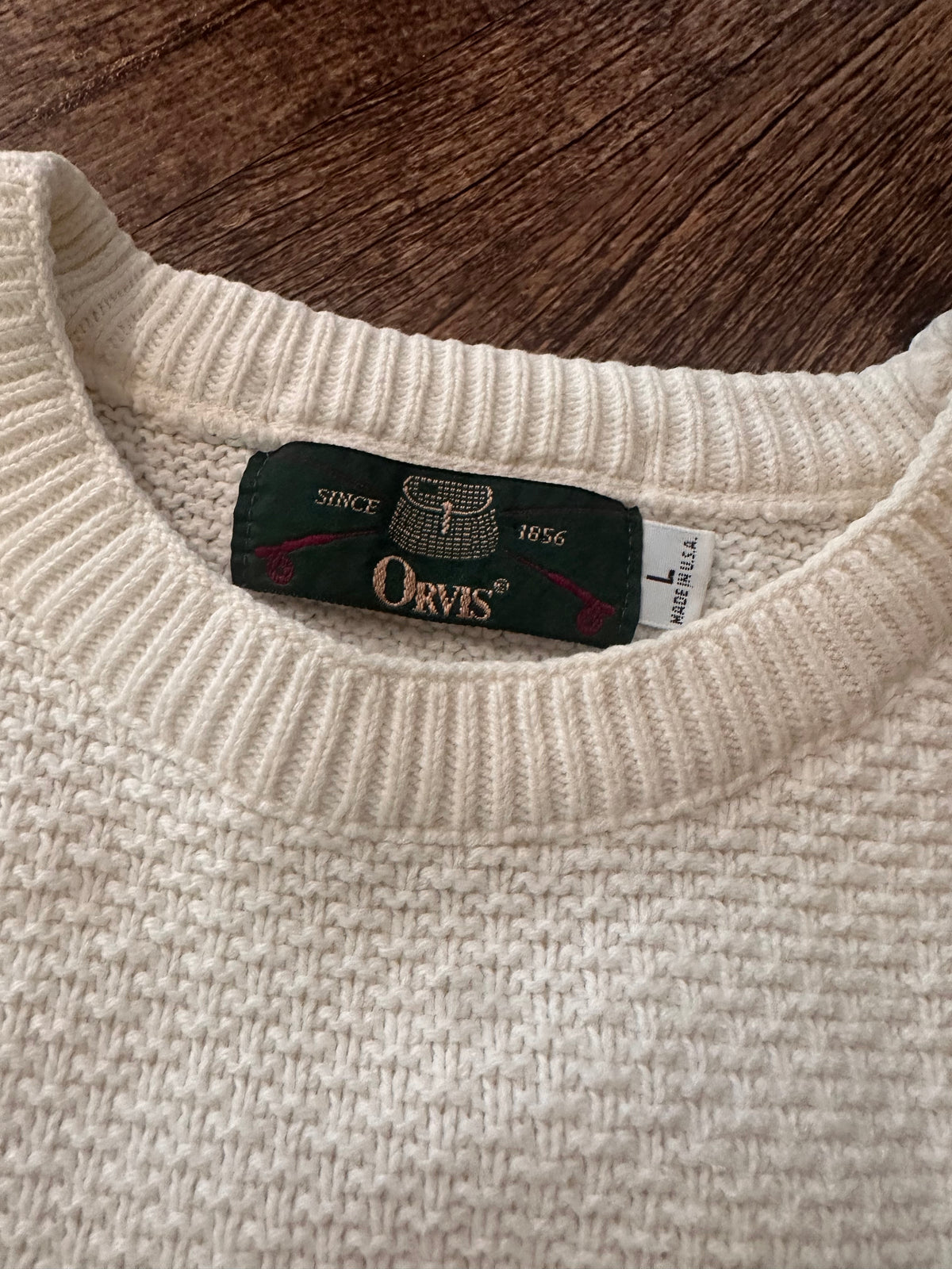 Vintage Orvis Sweater (L) Embroidered Black Lab and Duck
