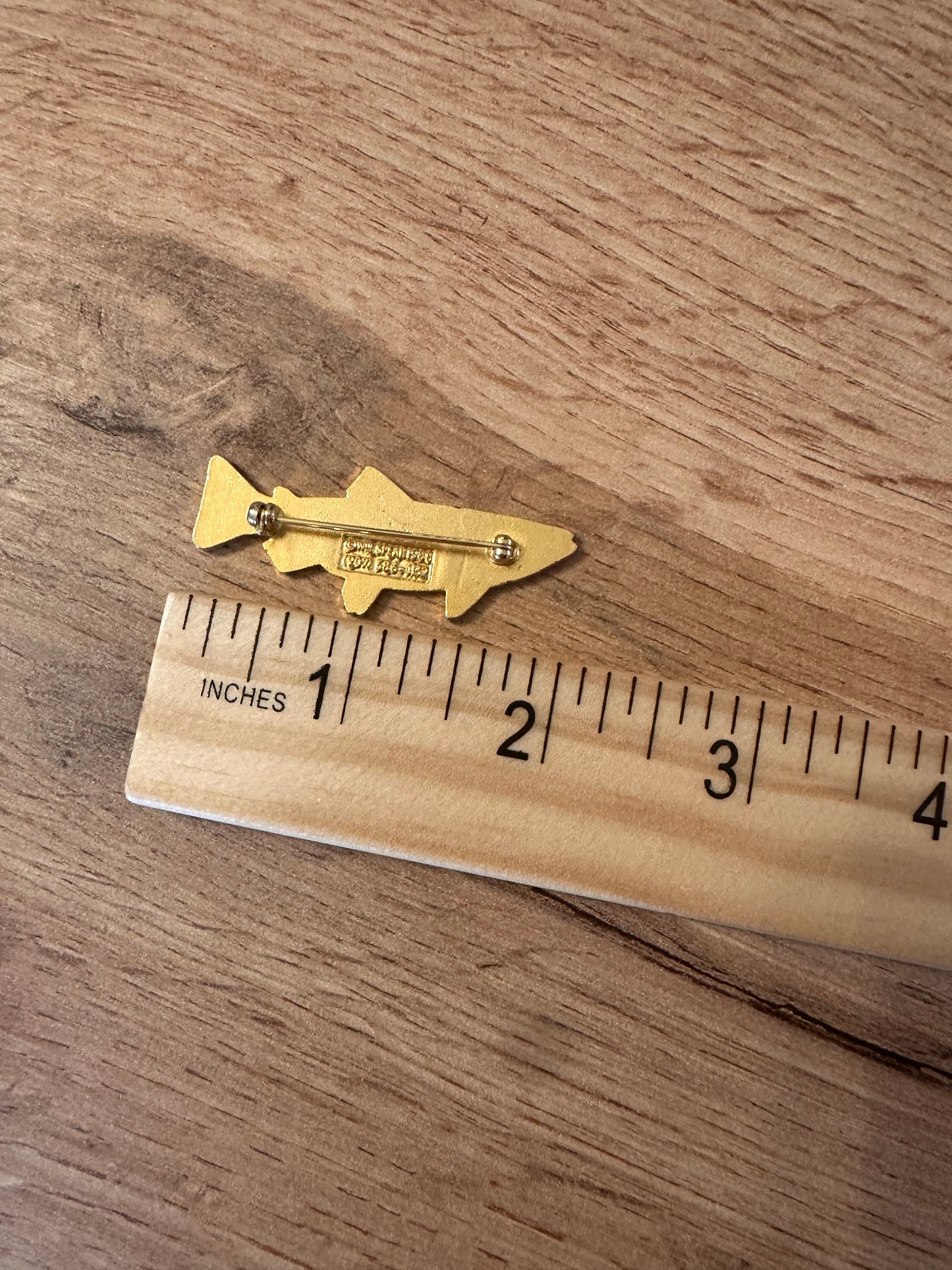 Vintage WM Spears 1988 Trout Enamel Pin