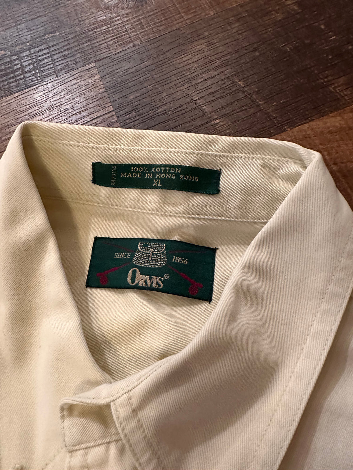 Vintage Orvis Button Down (XL) Cream