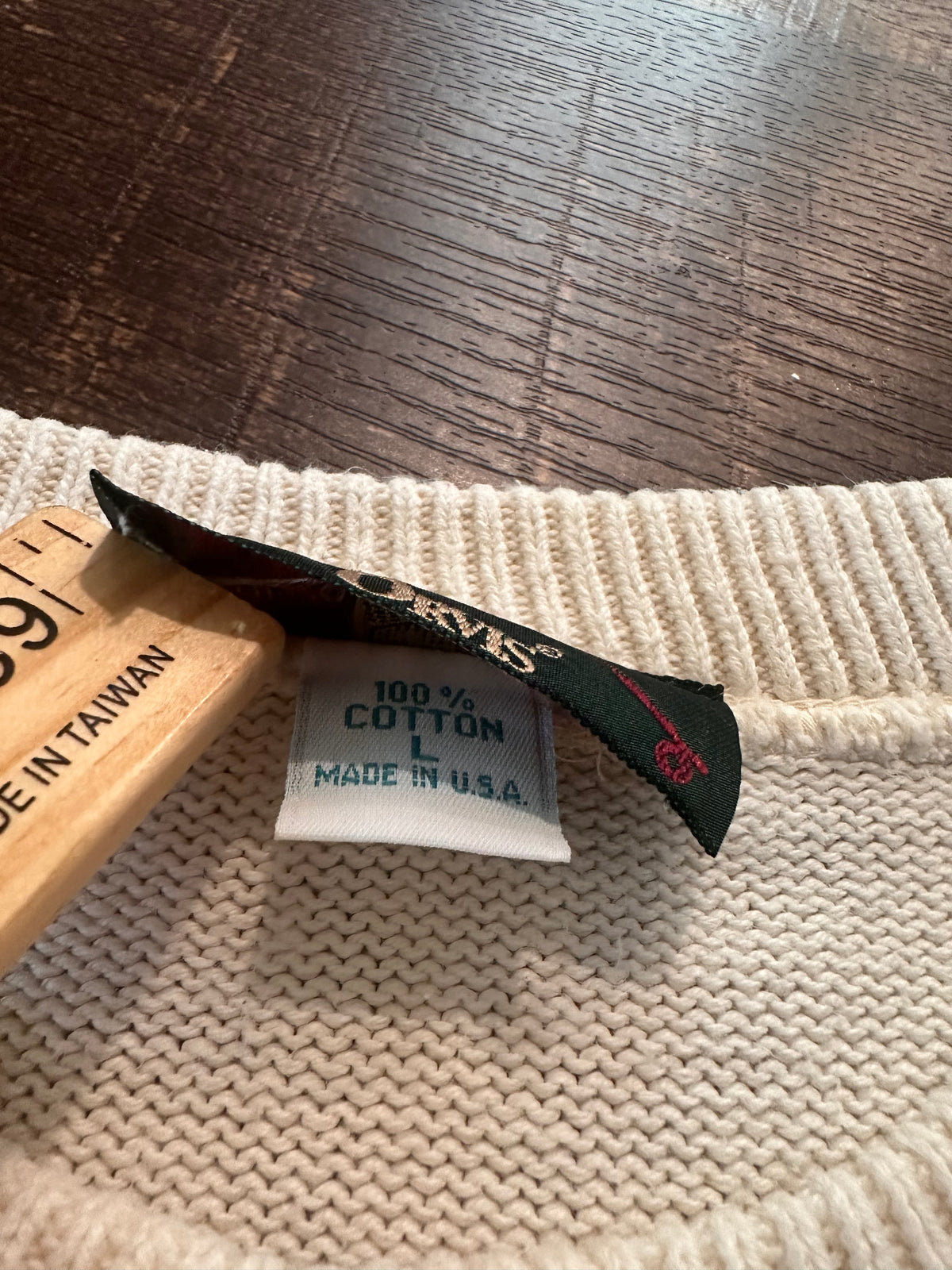 Vintage Orvis Sweater (L) Embroidered Flies