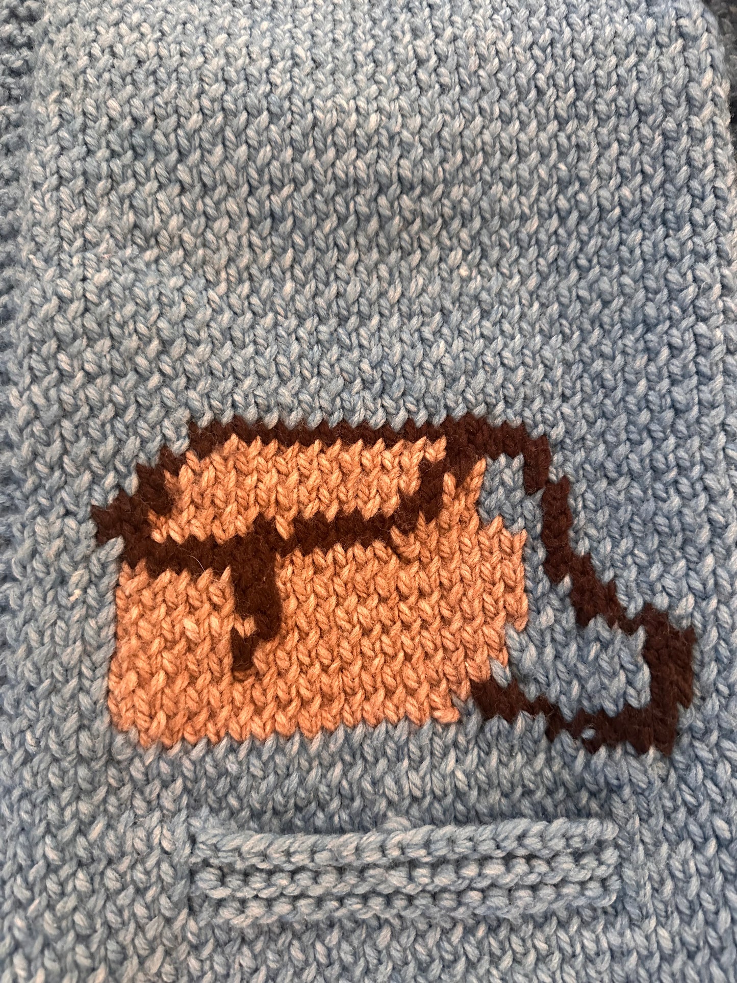 Vintage 60s Cowichan Trout Sweater (L?) Check msmt