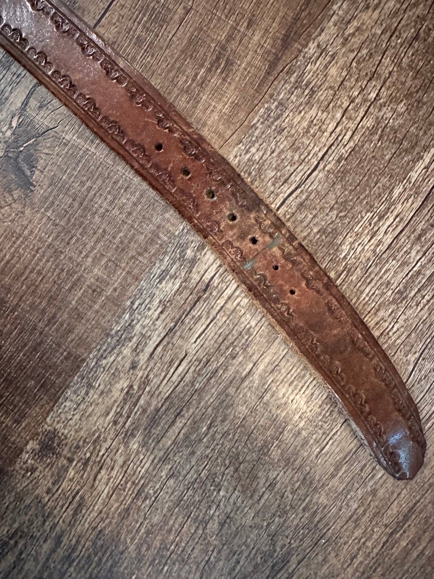 Vintage Western Hunting Leather Belt