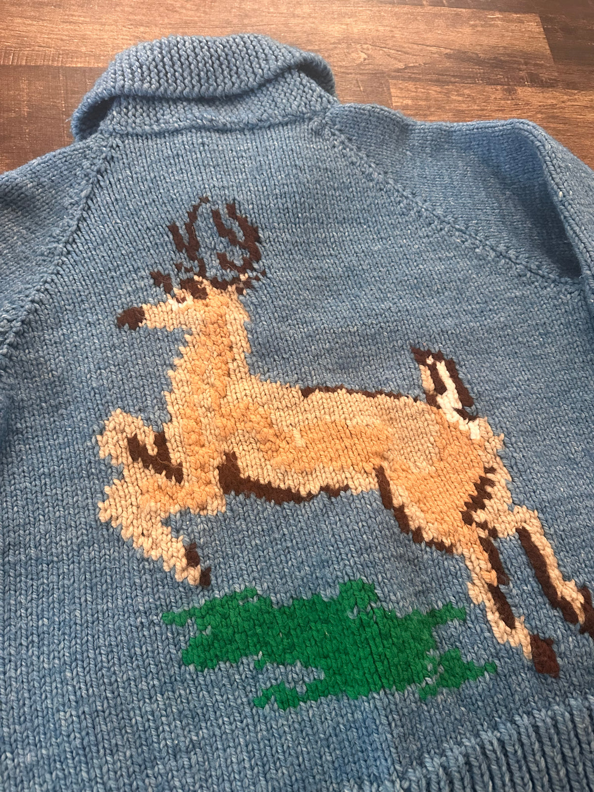 Vintage Mary Maxim 60s Cowichan Deer Sweater (L/XL)