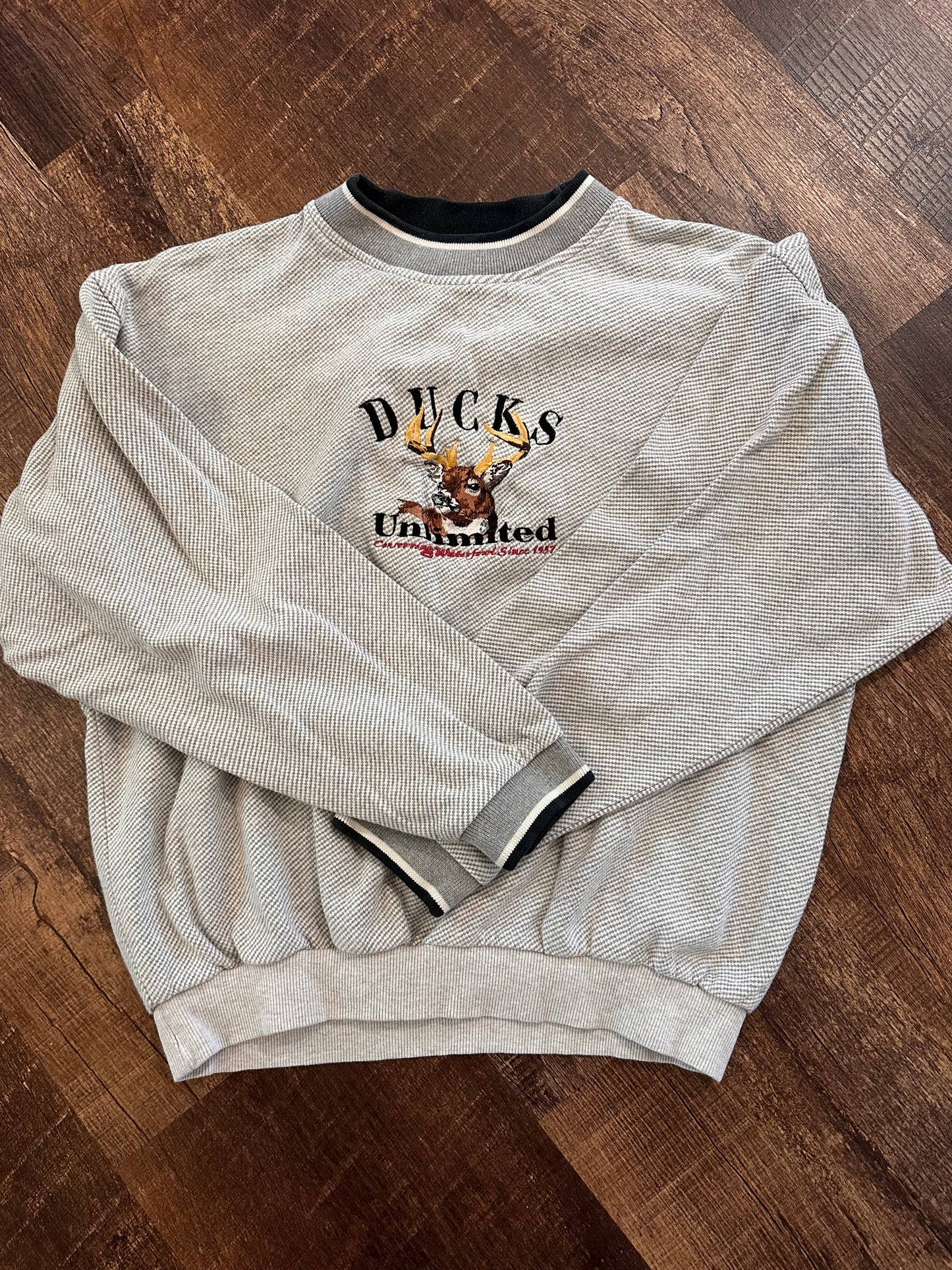Vintage Ducks Unlimited Crewneck (M) Embroidered Buck