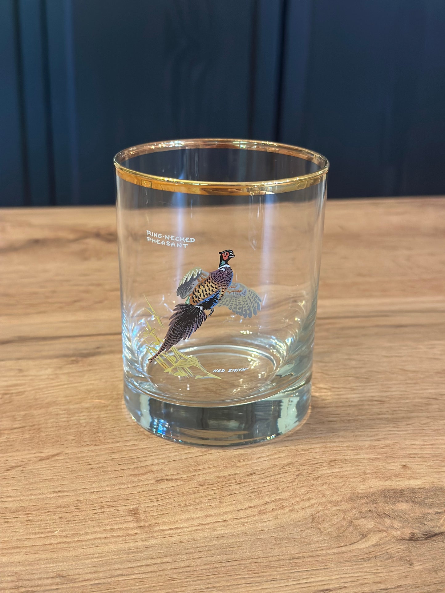 Vintage Orvis Ned Smith Double Old Fashioned Whiskey Glasses (Set of 4) Game birds edition *Mint*
