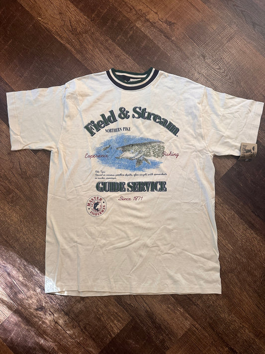 Vintage Field & Stream Tshirt (XL) Northern Pike Guide Service