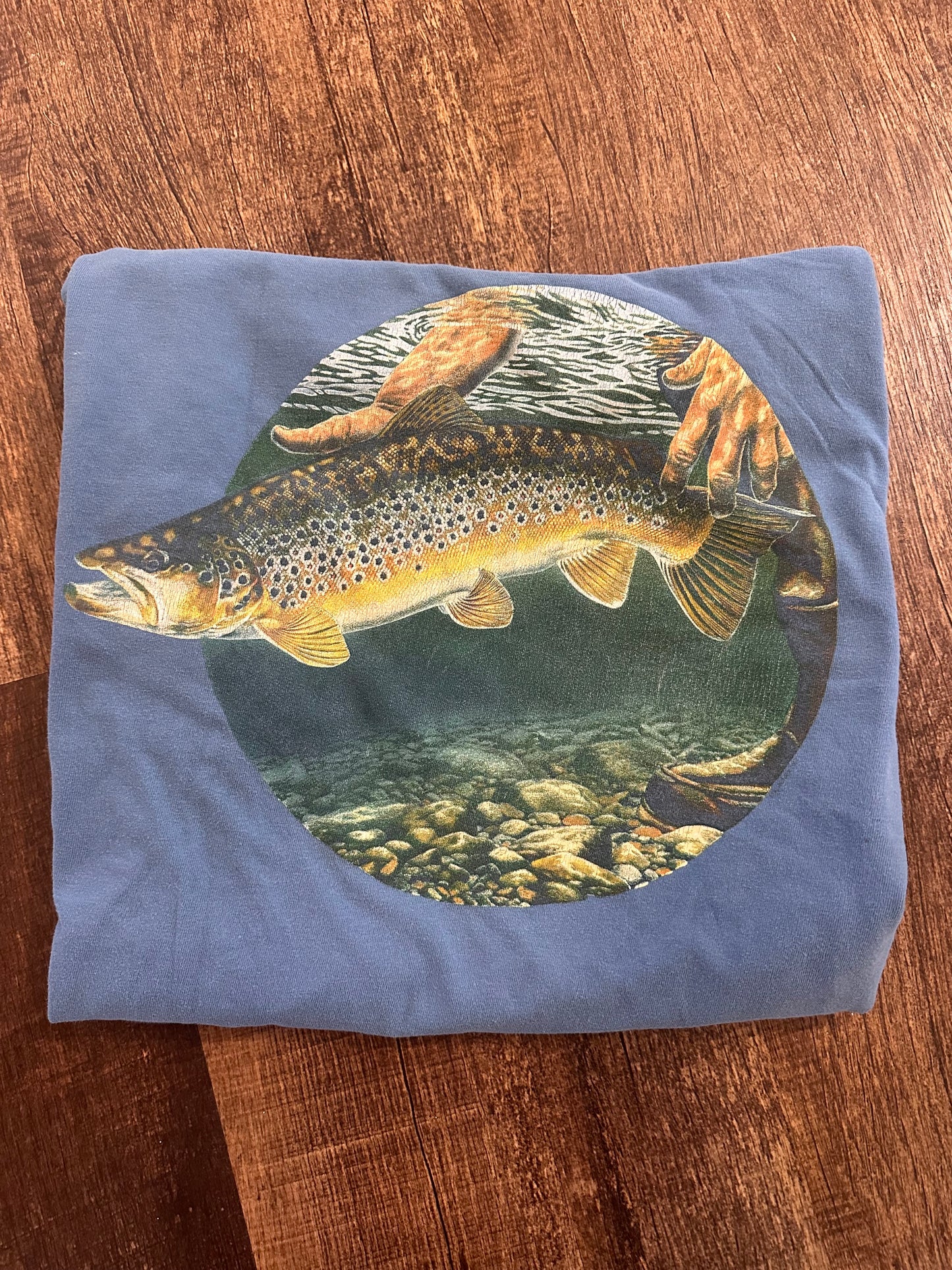 Vintage Al Agnew Tshirt (XL) Brown Trout